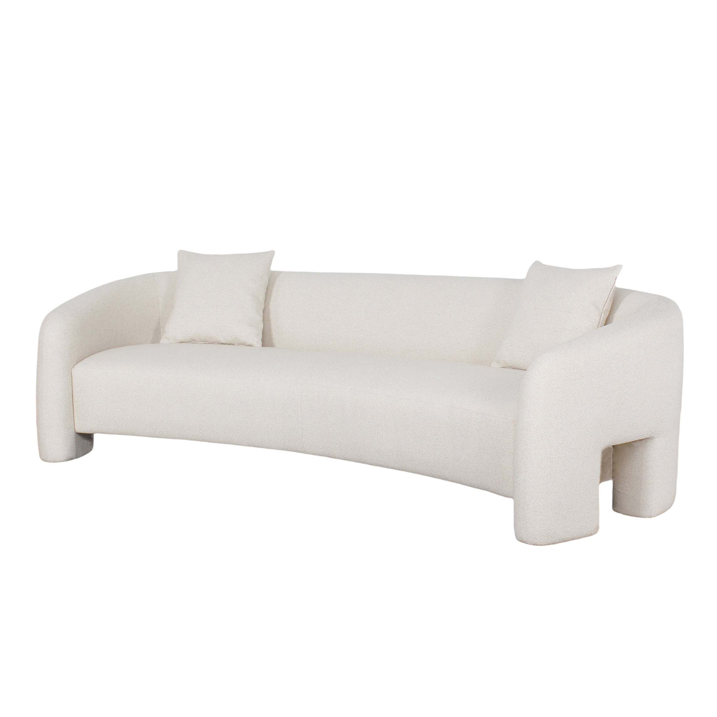 Sylvia Tweed 103.5-inch Sofa w/Accent Pillows 