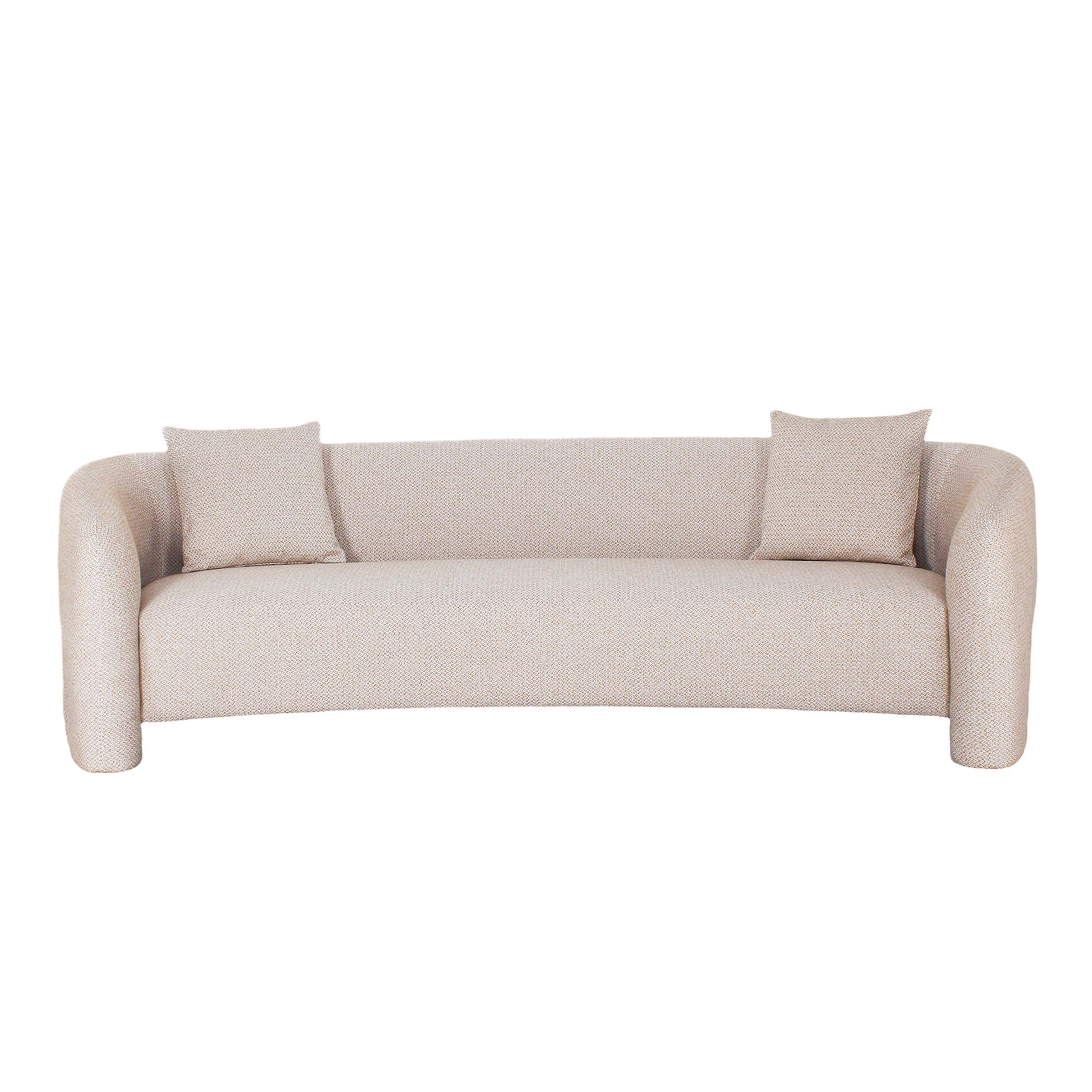 Sylvia Tweed 103.5-inch Sofa w/Accent Pillows 