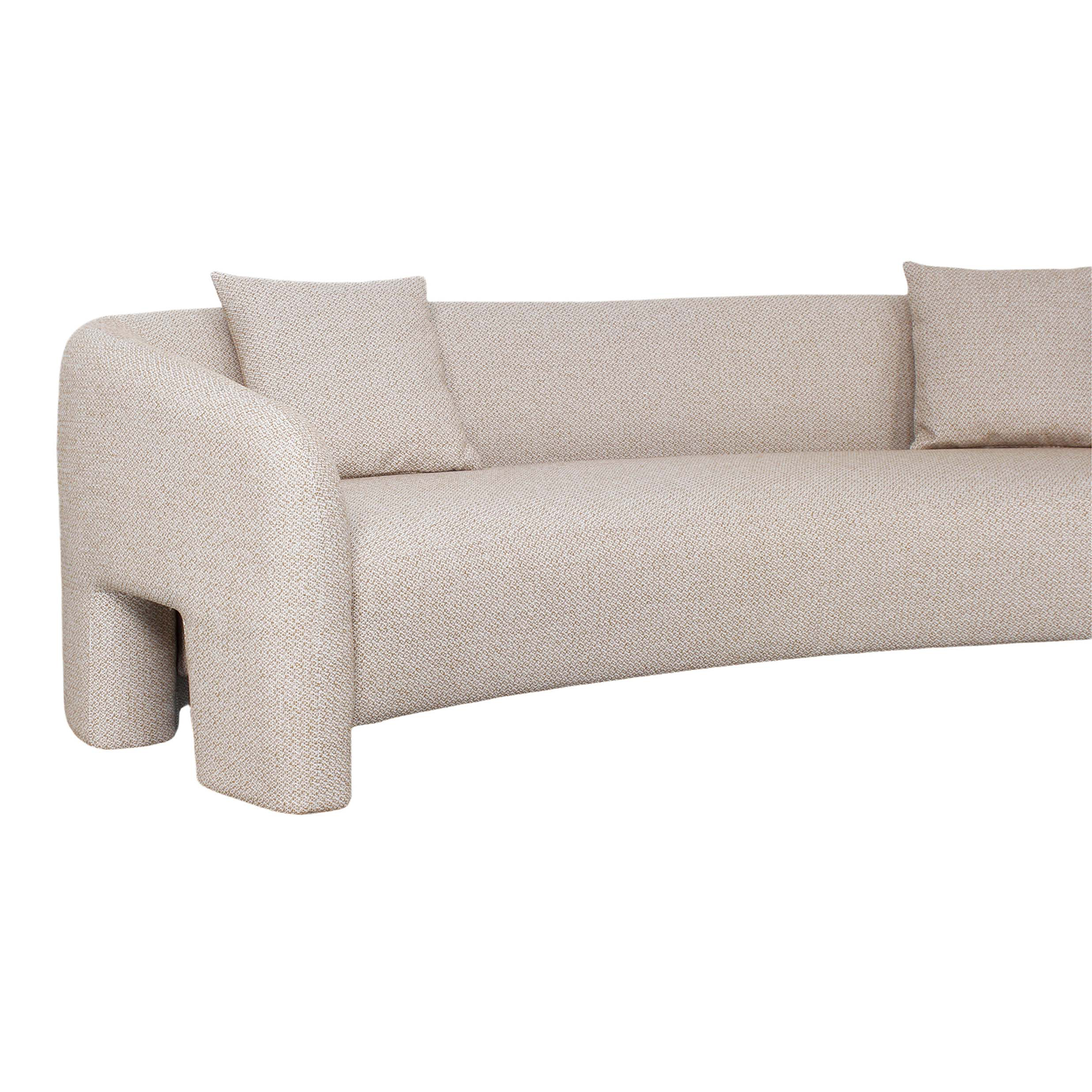 Sylvia Tweed 103.5-inch Sofa w/Accent Pillows 