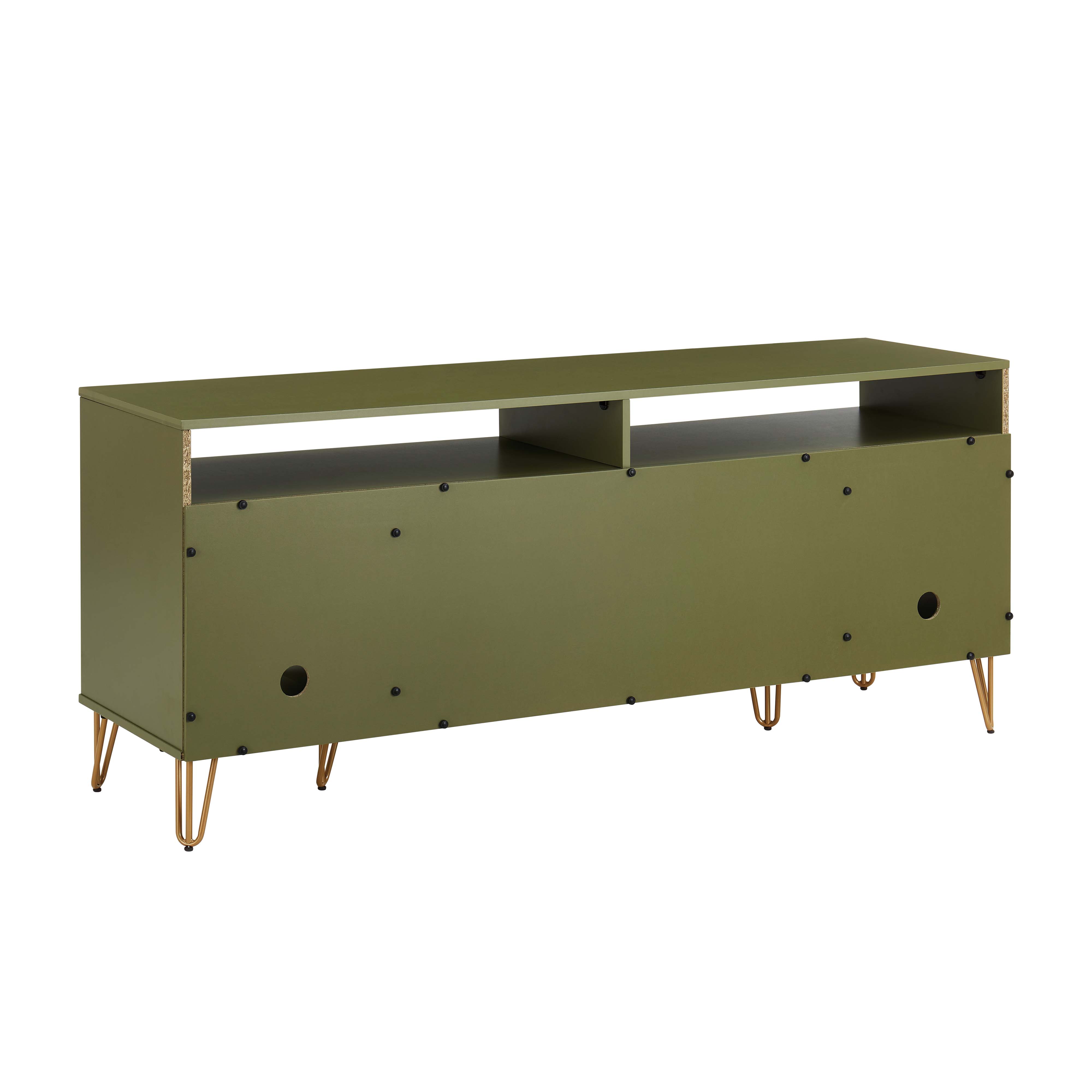 DUMBO 63-inch TV Stand w/6 Shelves & 2 Drawers 