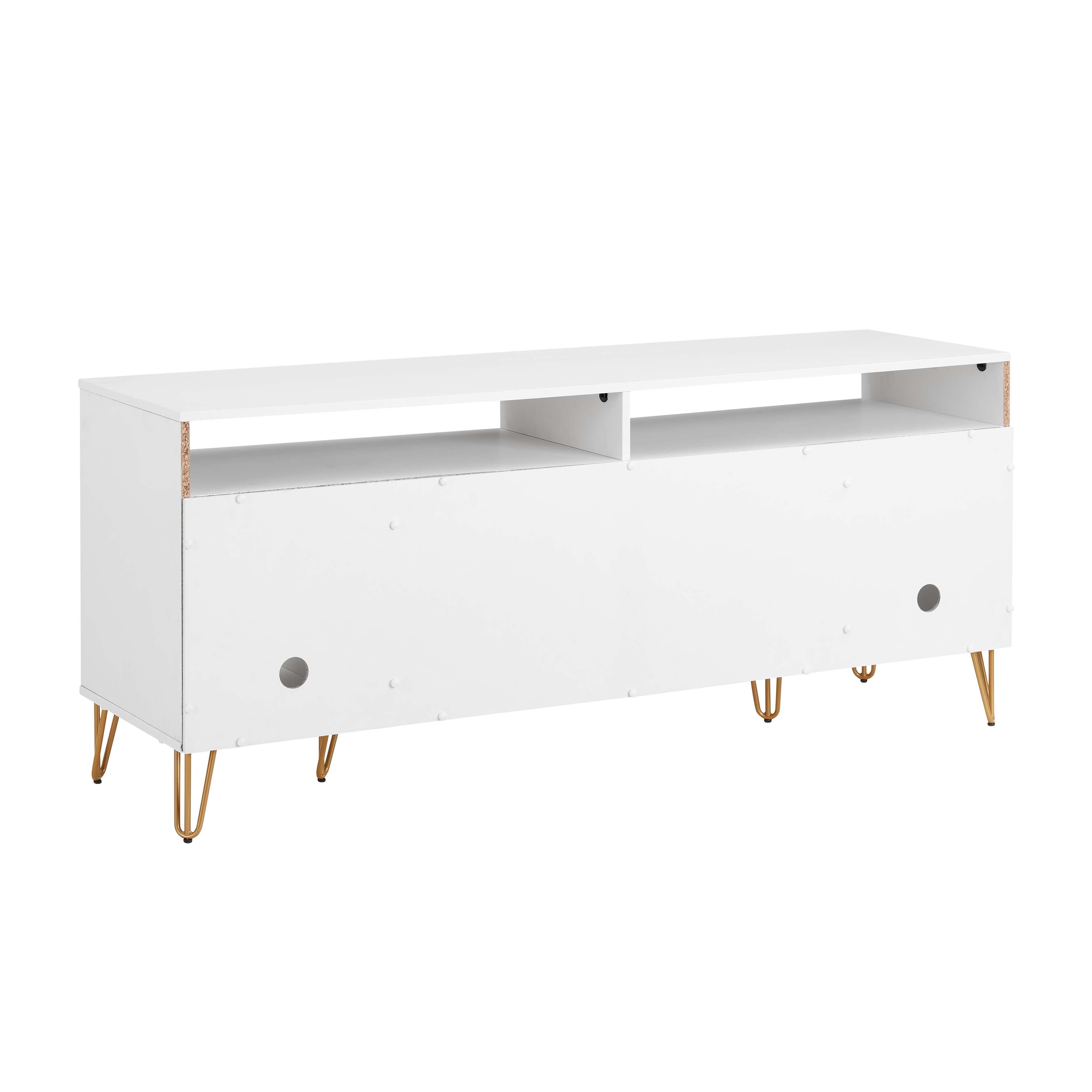 DUMBO 63-inch TV Stand w/6 Shelves & 2 Drawers 