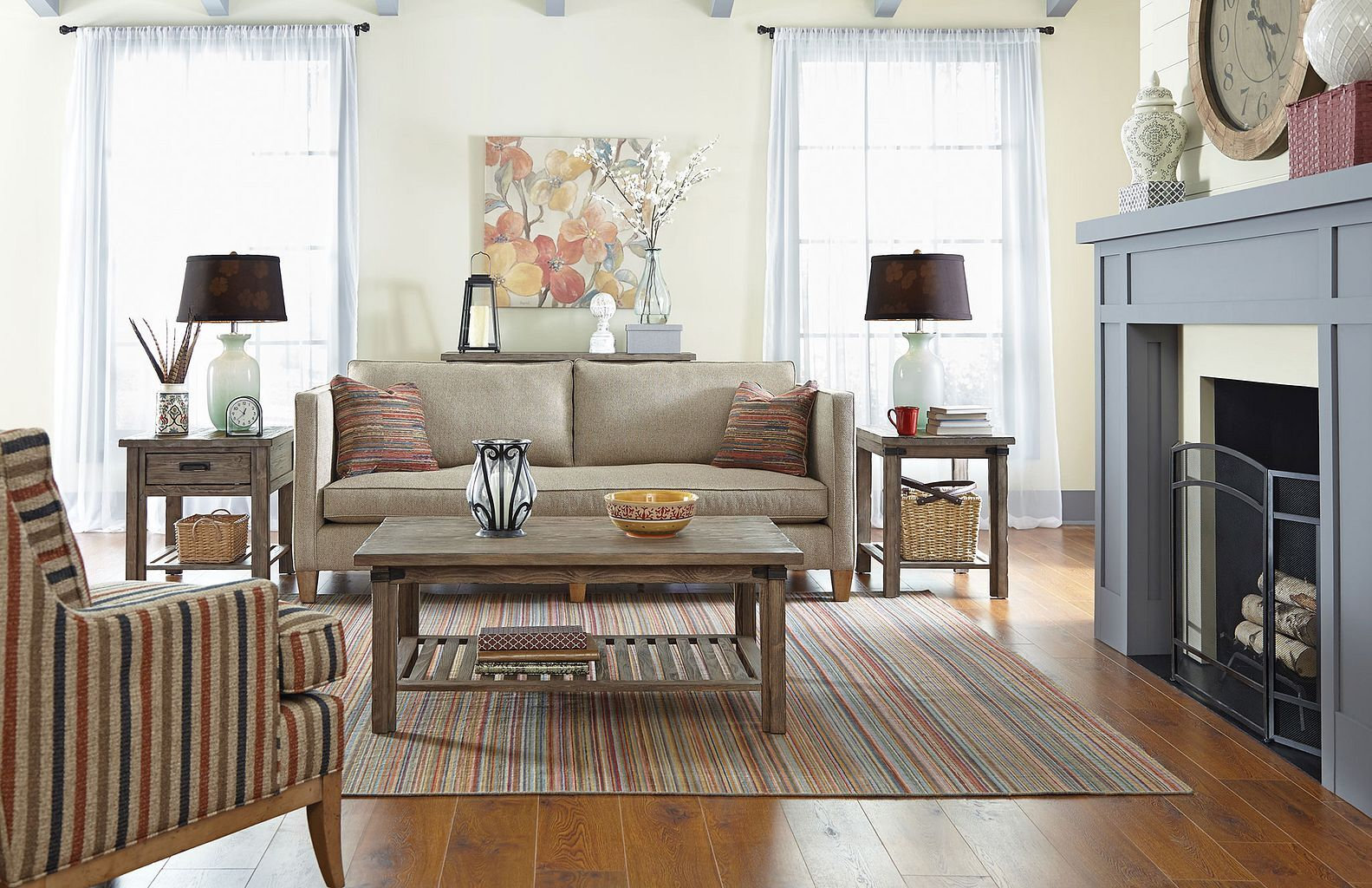 Foundry Square Wood 1-Drawer End Table