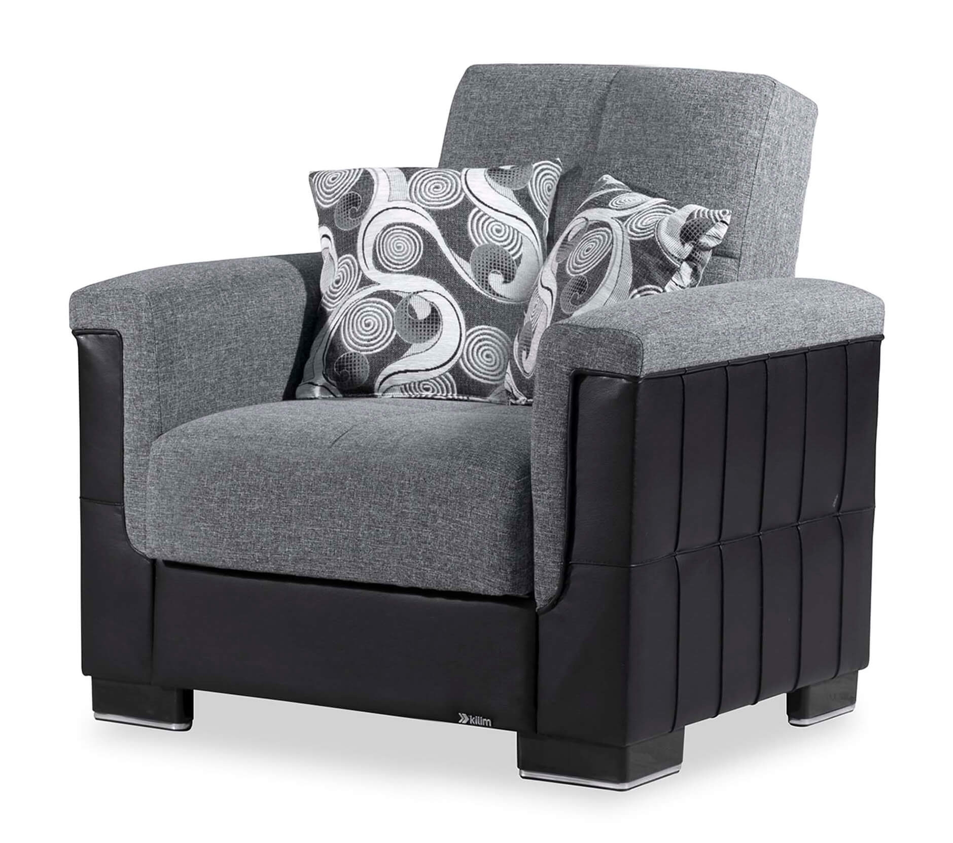 Armada Pro Fabric/PU Convertible Sleeper Chair