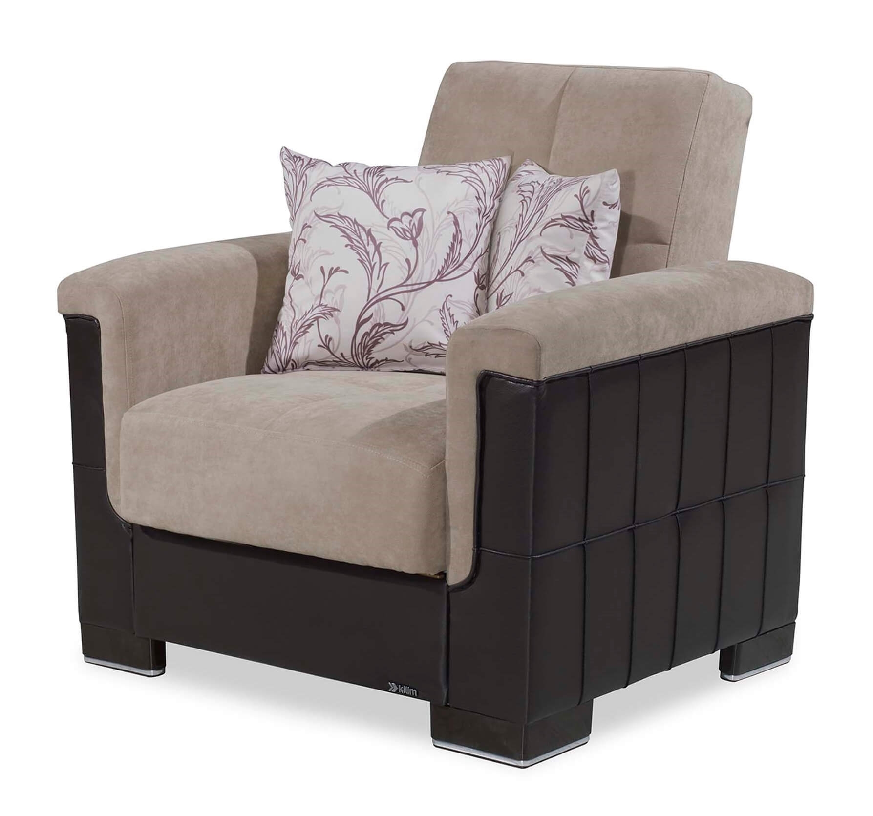 Armada Pro Fabric/PU Convertible Sleeper Chair