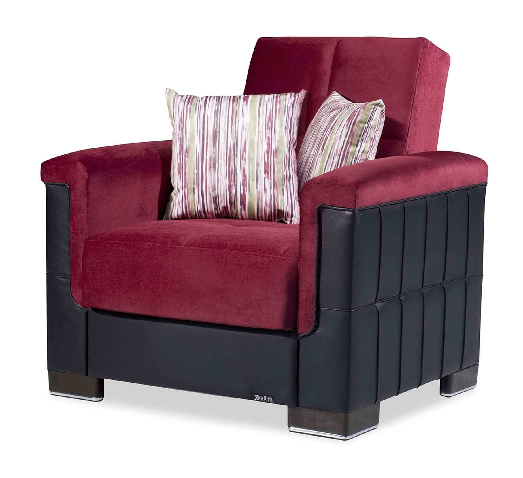 Armada Pro Fabric/PU Convertible Sleeper Chair