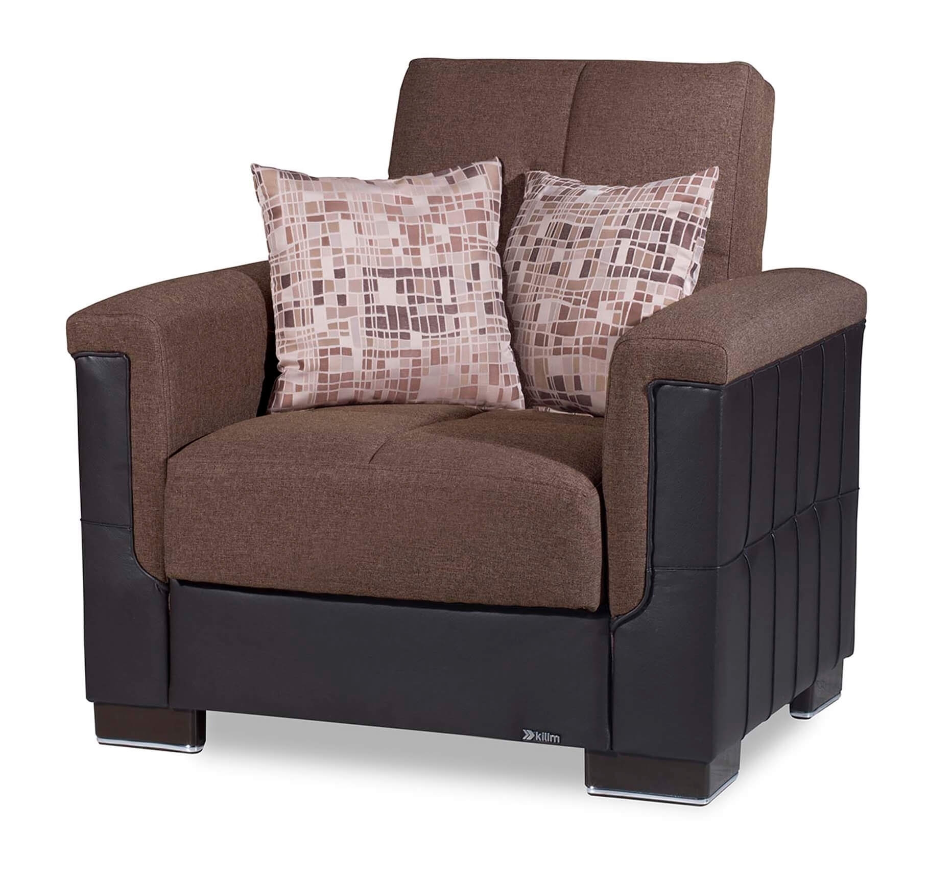 Armada Pro Fabric/PU Convertible Sleeper Chair
