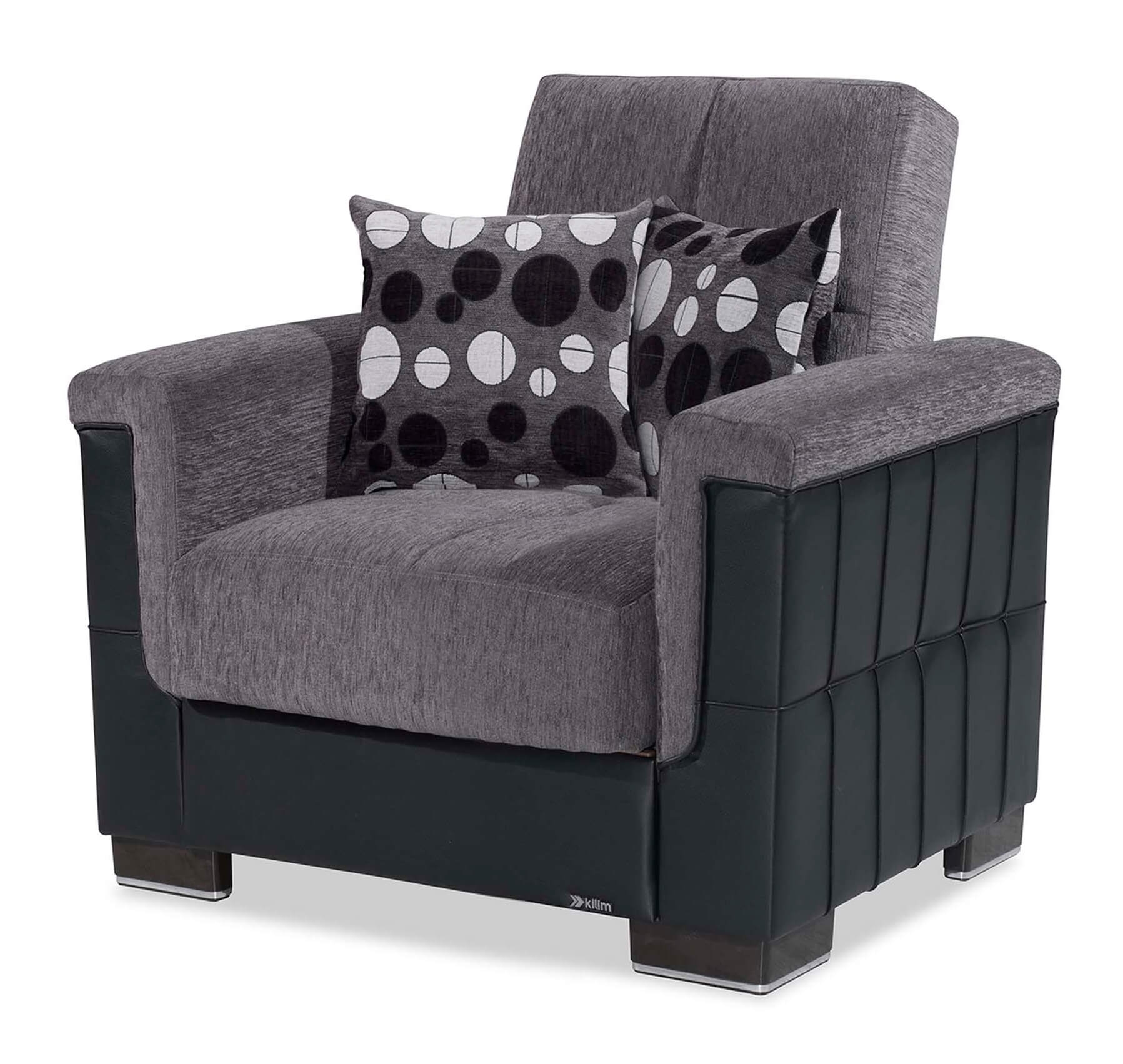 Armada Pro Fabric/PU Convertible Sleeper Chair
