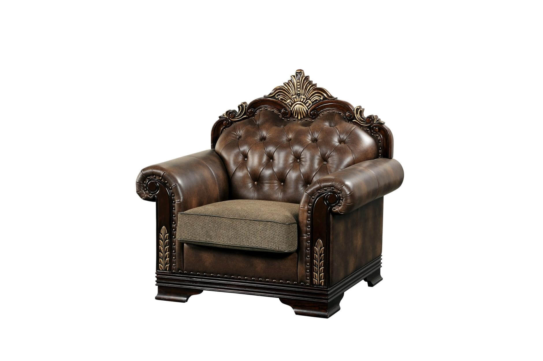 Croydon Fabric/Bi-Cast Vinyl Living Room Set by Homelegance