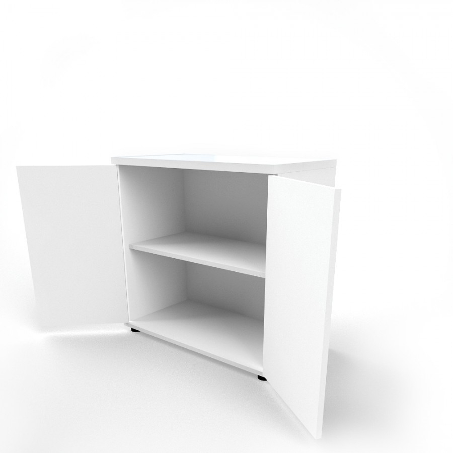 Color Office H30.6" Storage Cabinet w/2 Lockable Doors