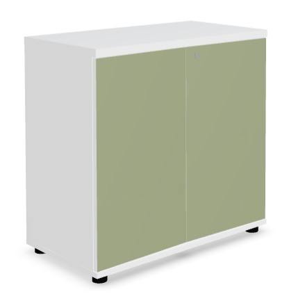 Color Office H30.6" Storage Cabinet w/2 Lockable Doors