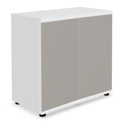 Color Office H30.6" Storage Cabinet w/2 Lockable Doors