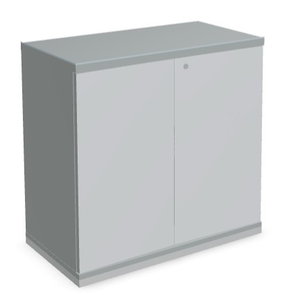 Color Office H30.6" Storage Cabinet w/2 Lockable Doors