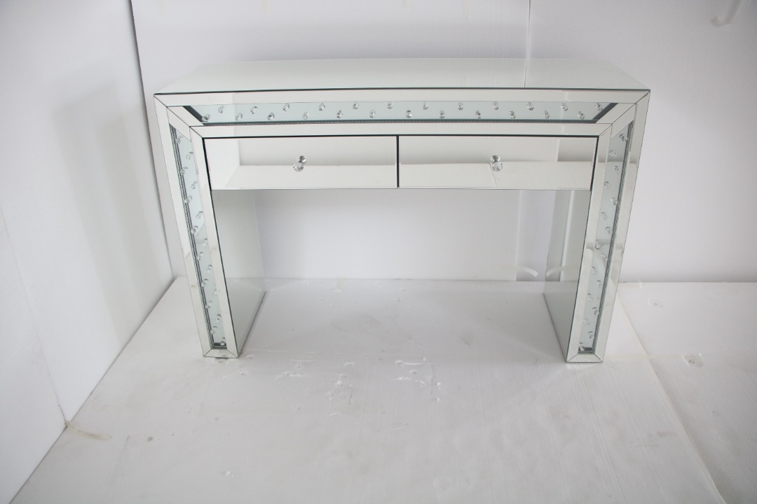 SM 2 Drawer Vanity Desk w/LED Lighting