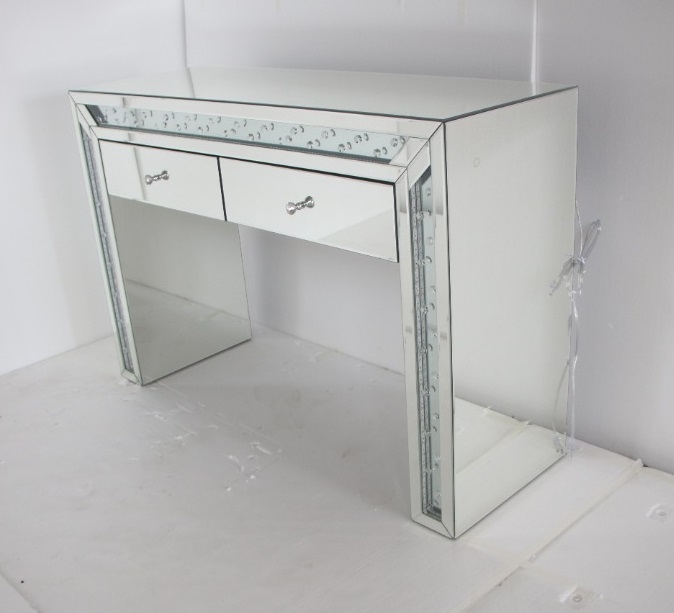 SM 2 Drawer Vanity Desk w/LED Lighting