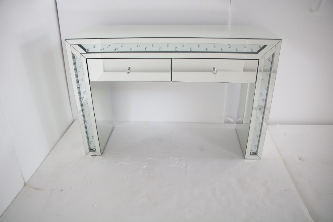 SM 2 Drawer Vanity Desk w/LED Lighting