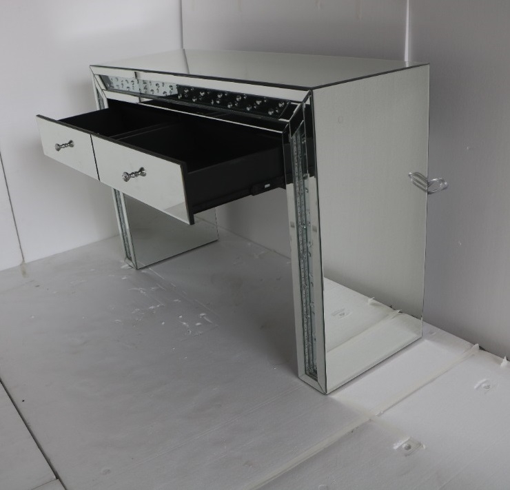SM 2 Drawer Vanity Desk w/LED Lighting