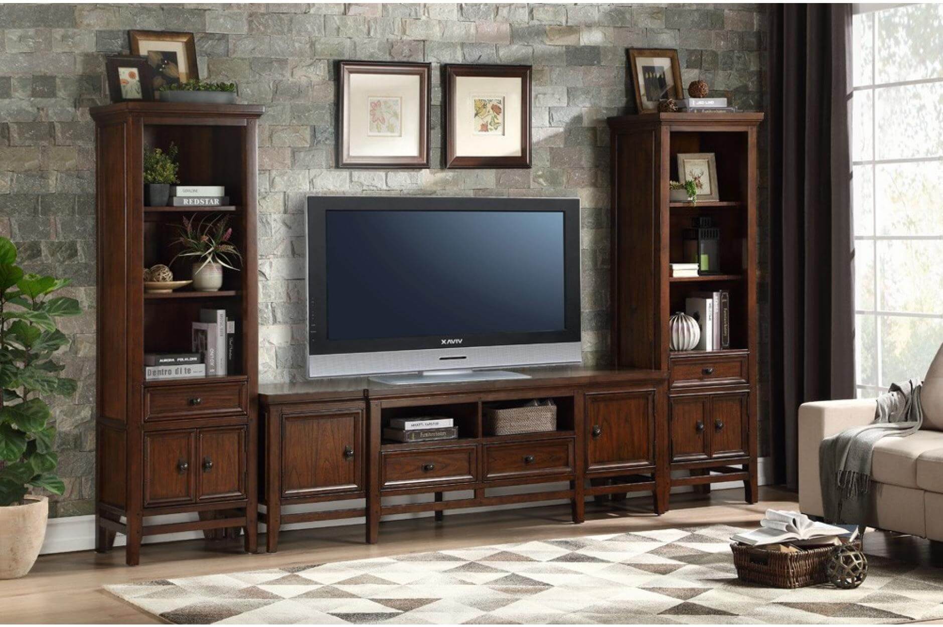 Frazier Park Wood Entertainment Set by Homelegance