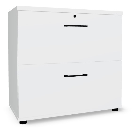 Standard Office Lockable H30.6" File Cabinet w/2 Drawers