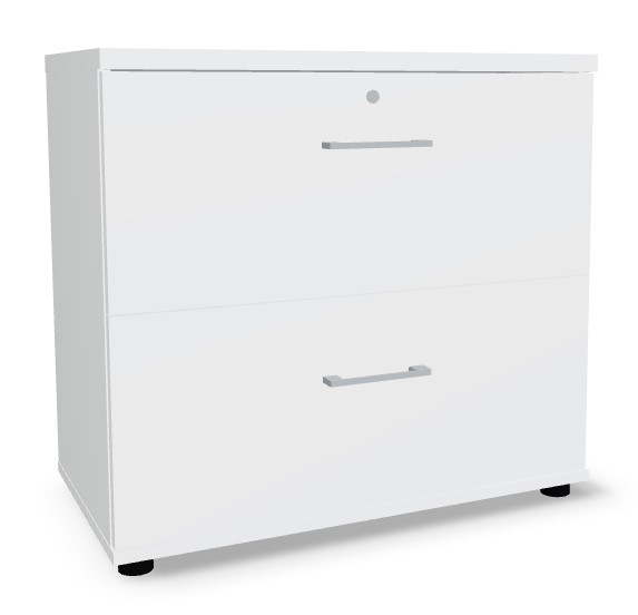 Standard Office Lockable H29.1" File Cabinet w/2 Drawers