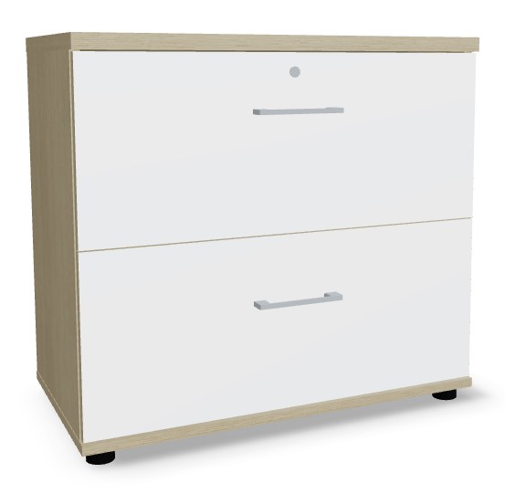 Standard Office Lockable H29.1" File Cabinet w/2 Drawers