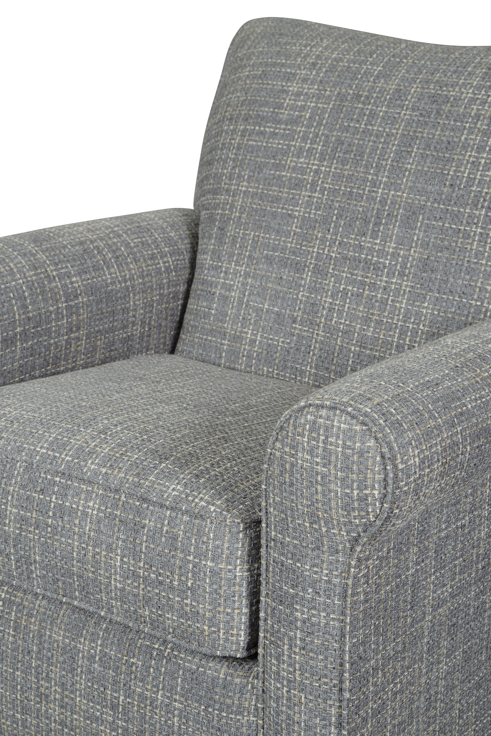 Renley Polyester/Metal Swivel Glider Accent Chair