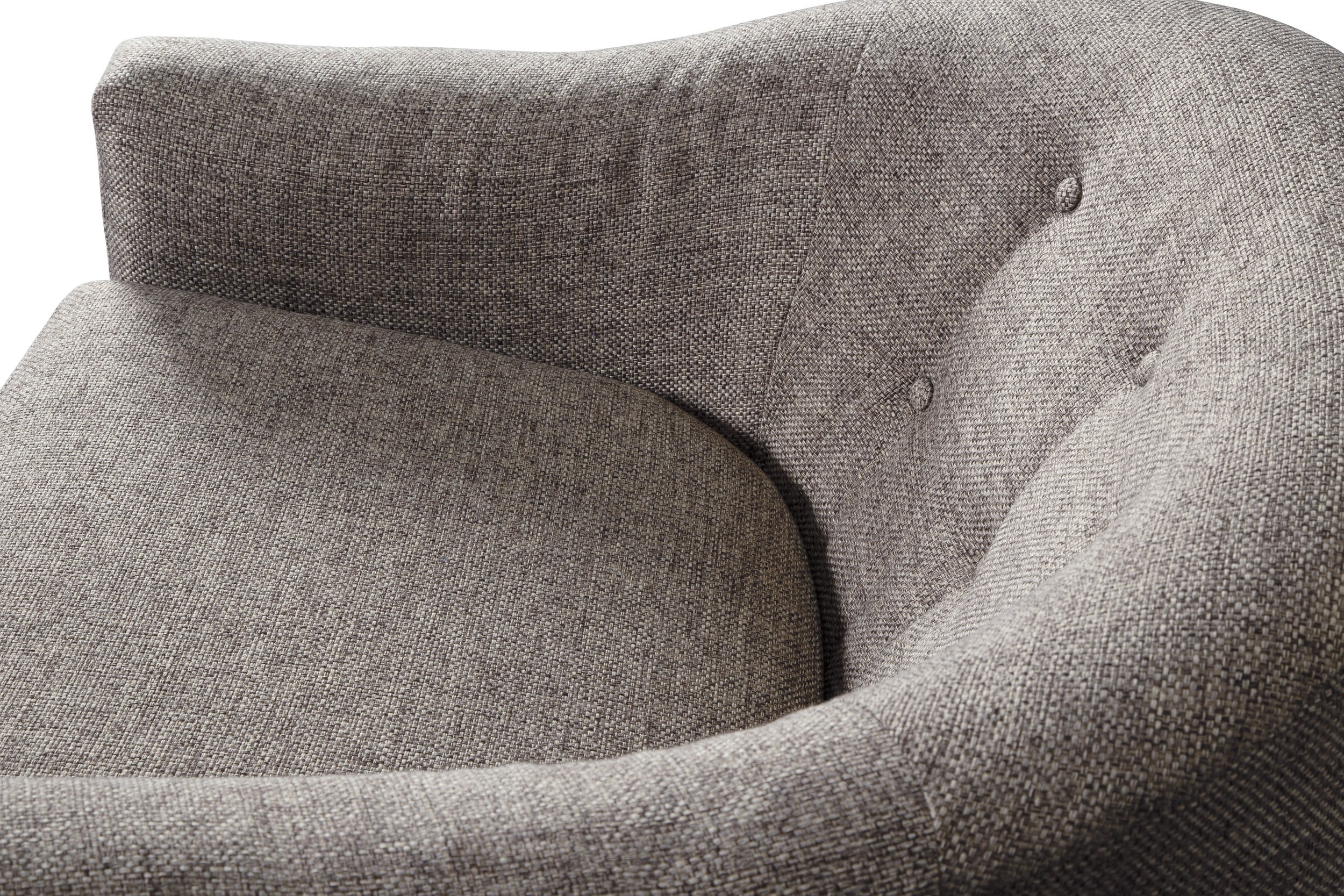 Upshur Polyester/Metal Swivel Glider Accent Chair