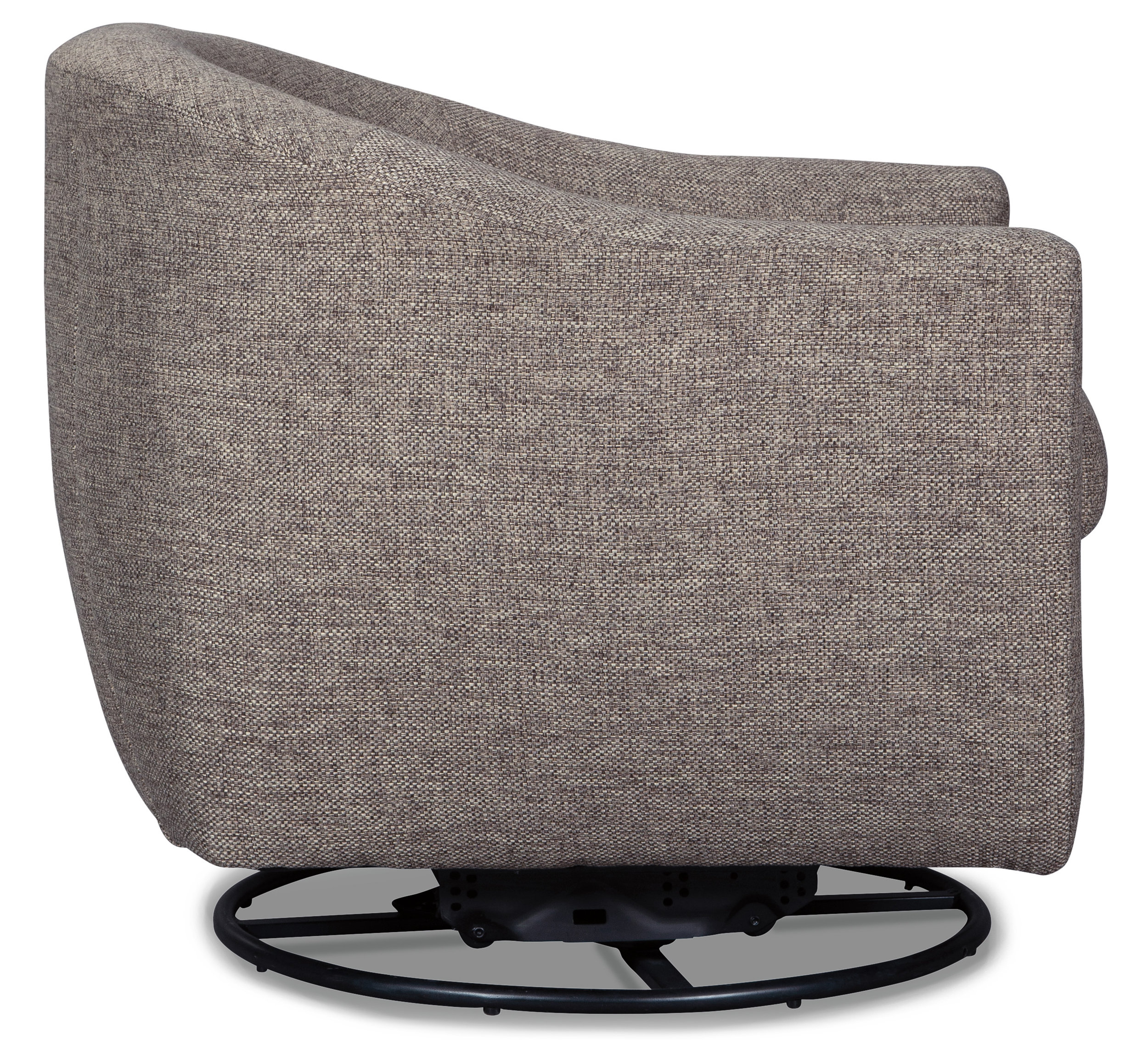 Upshur Polyester/Metal Swivel Glider Accent Chair