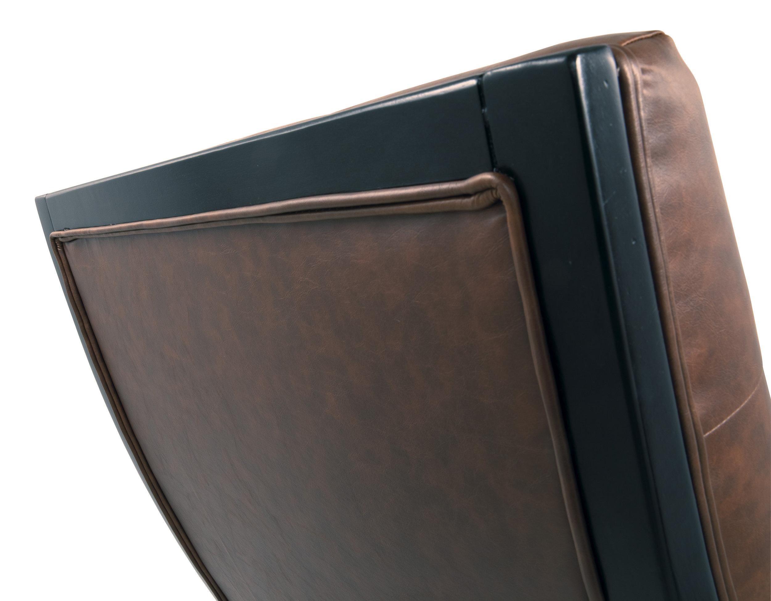 Sidewinder Faux Leather Accent Chair