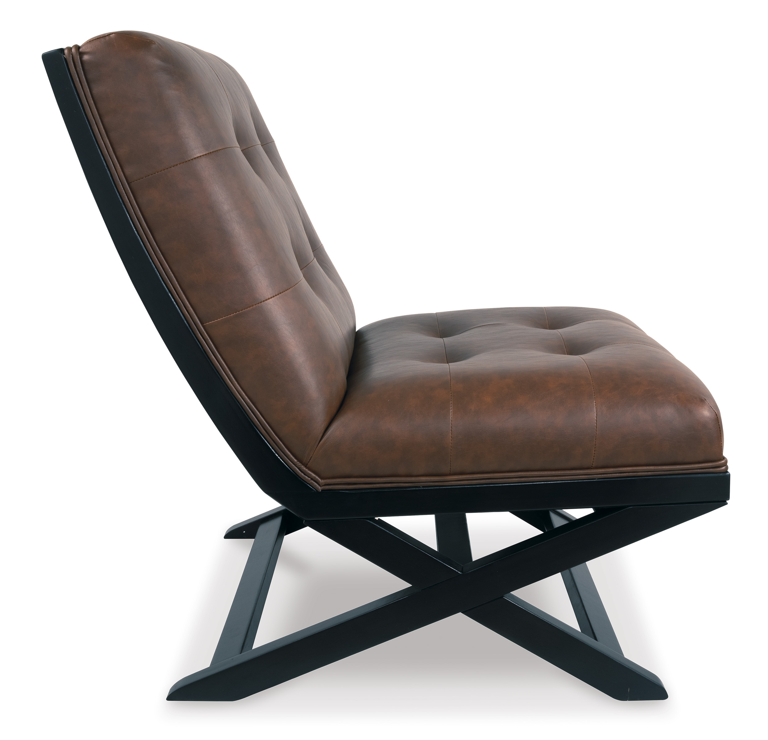 Sidewinder Faux Leather Accent Chair
