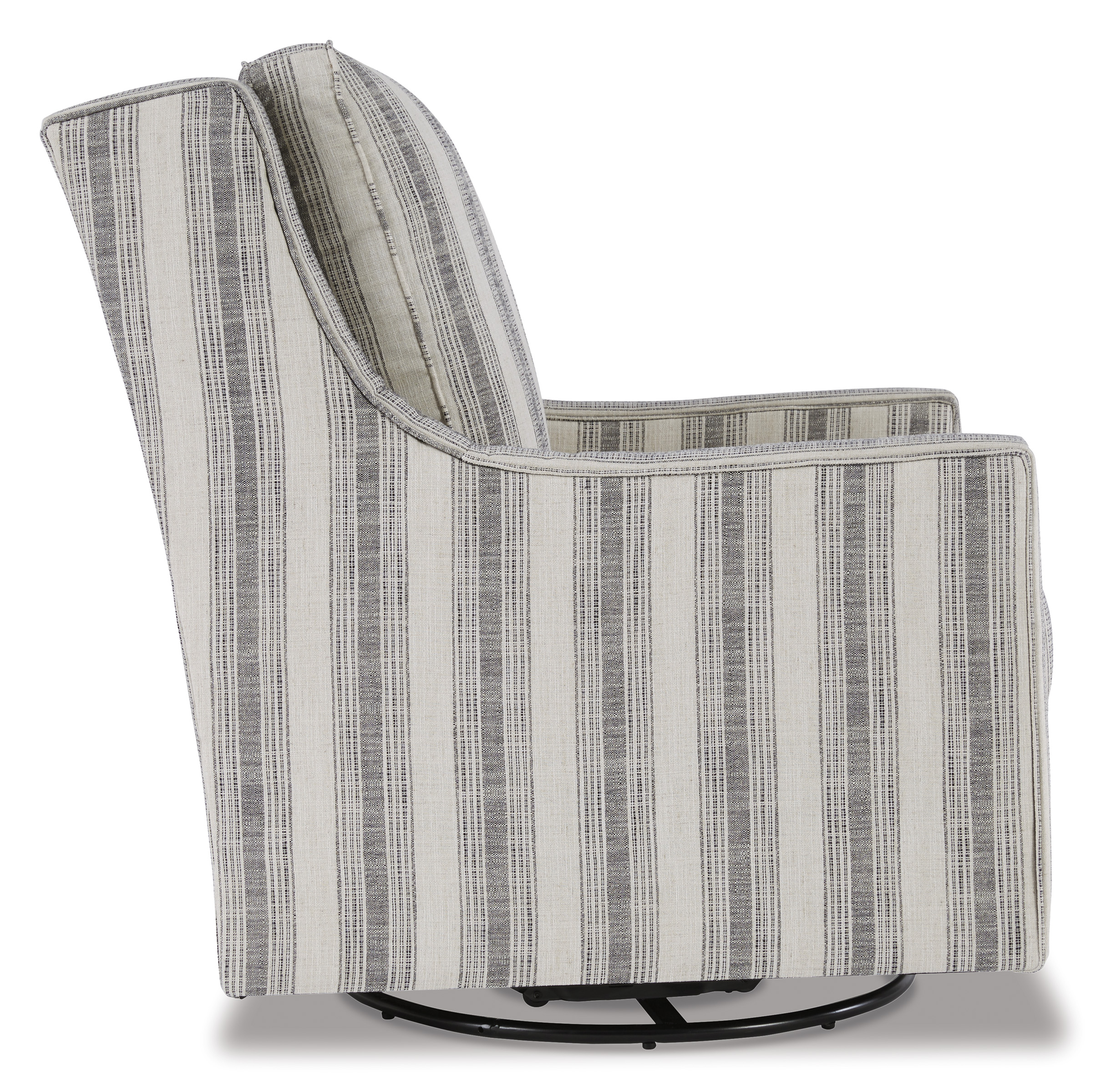 Kambria Polyester/Metal Swivel Glider Accent Chair