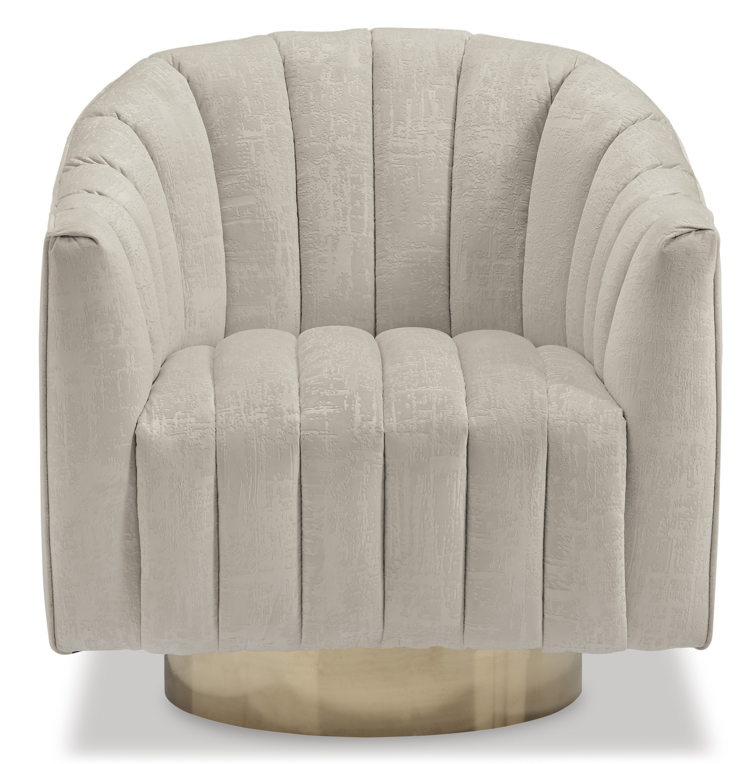 Penzlin Polyester/Metal Swivel Accent Chair