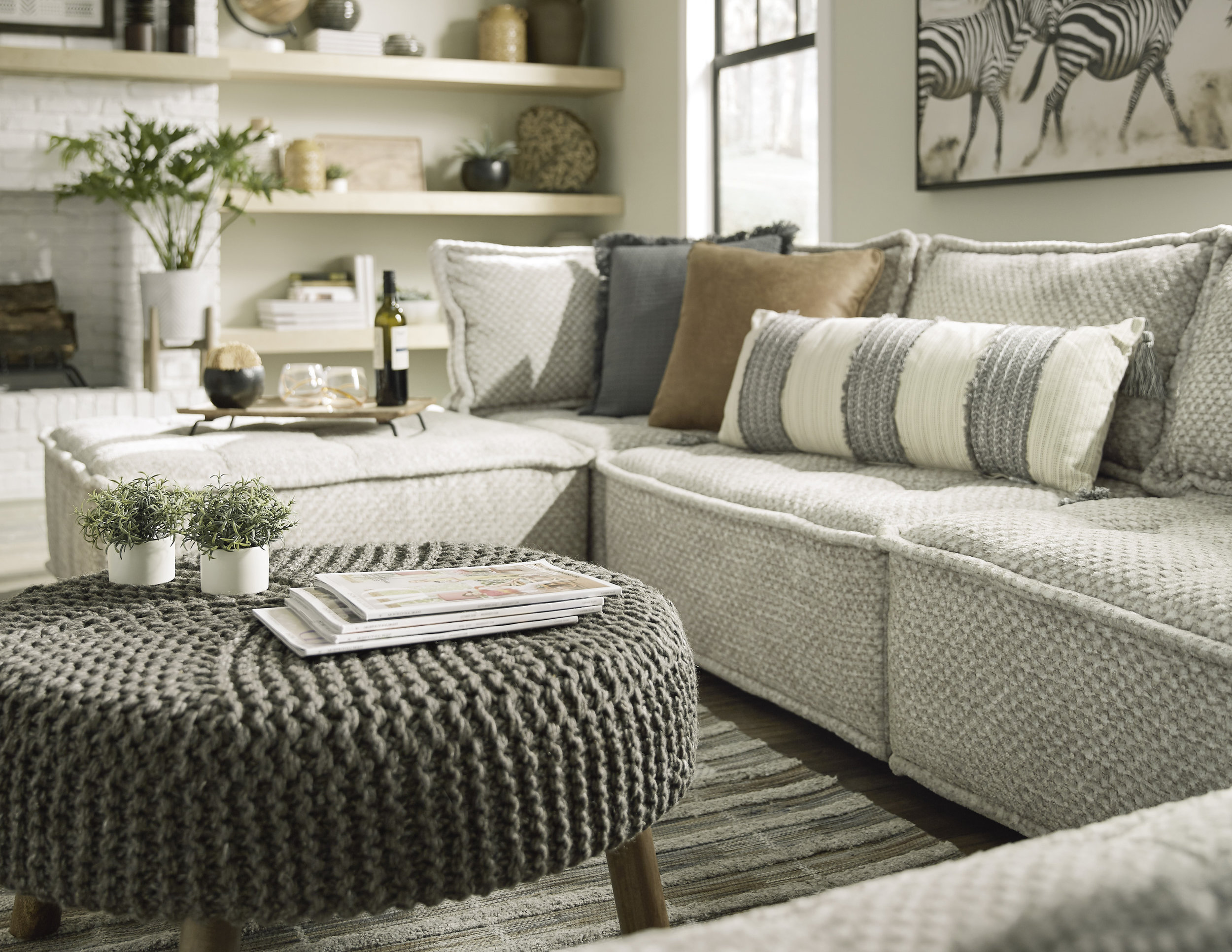 Bales Polyester 4-Piece Modular Sectional