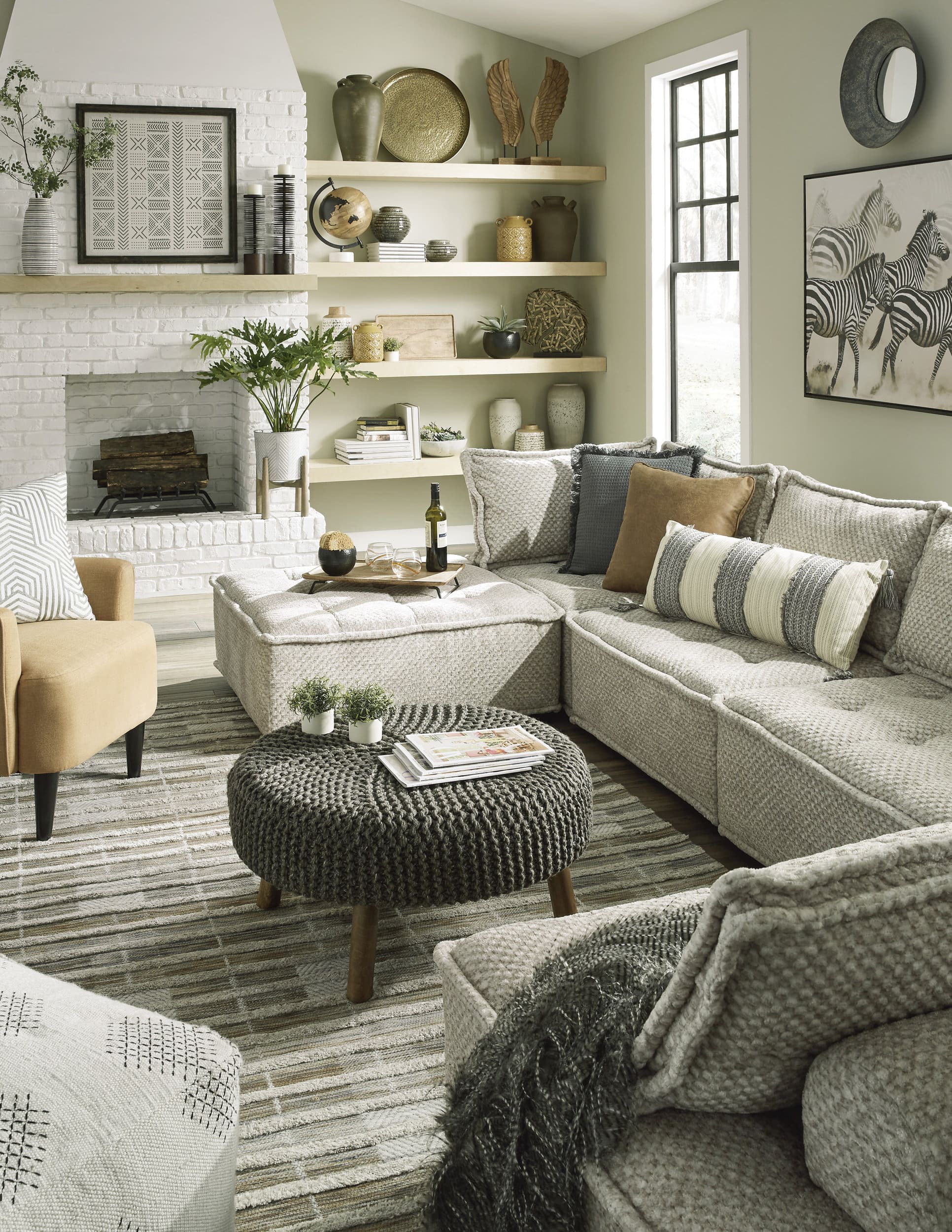 Bales Polyester 4-Piece Modular Sectional