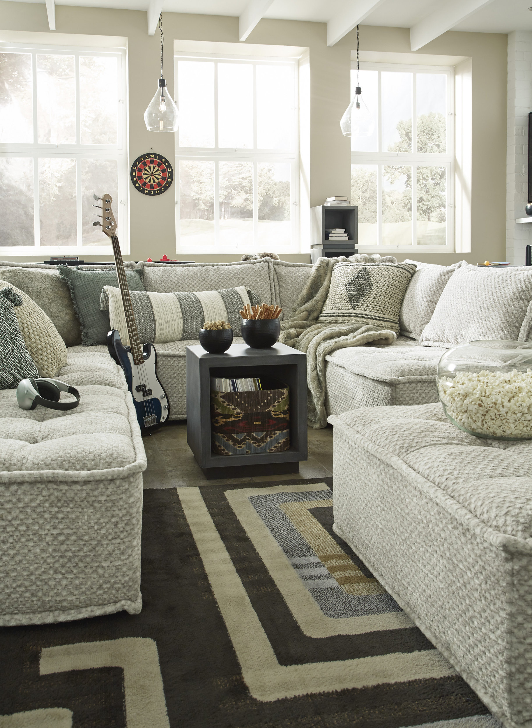 Bales U-Shaped Polyester 6-Piece Modular Sectional