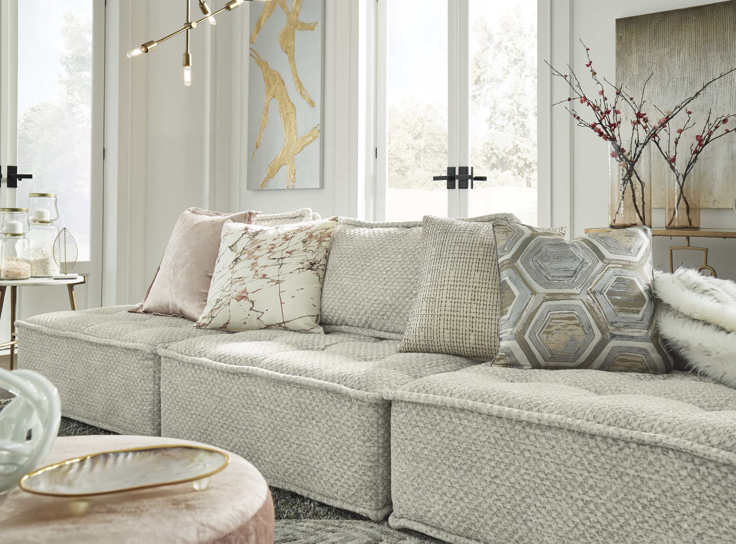 Bales Polyester 5-Piece Modular Sectional