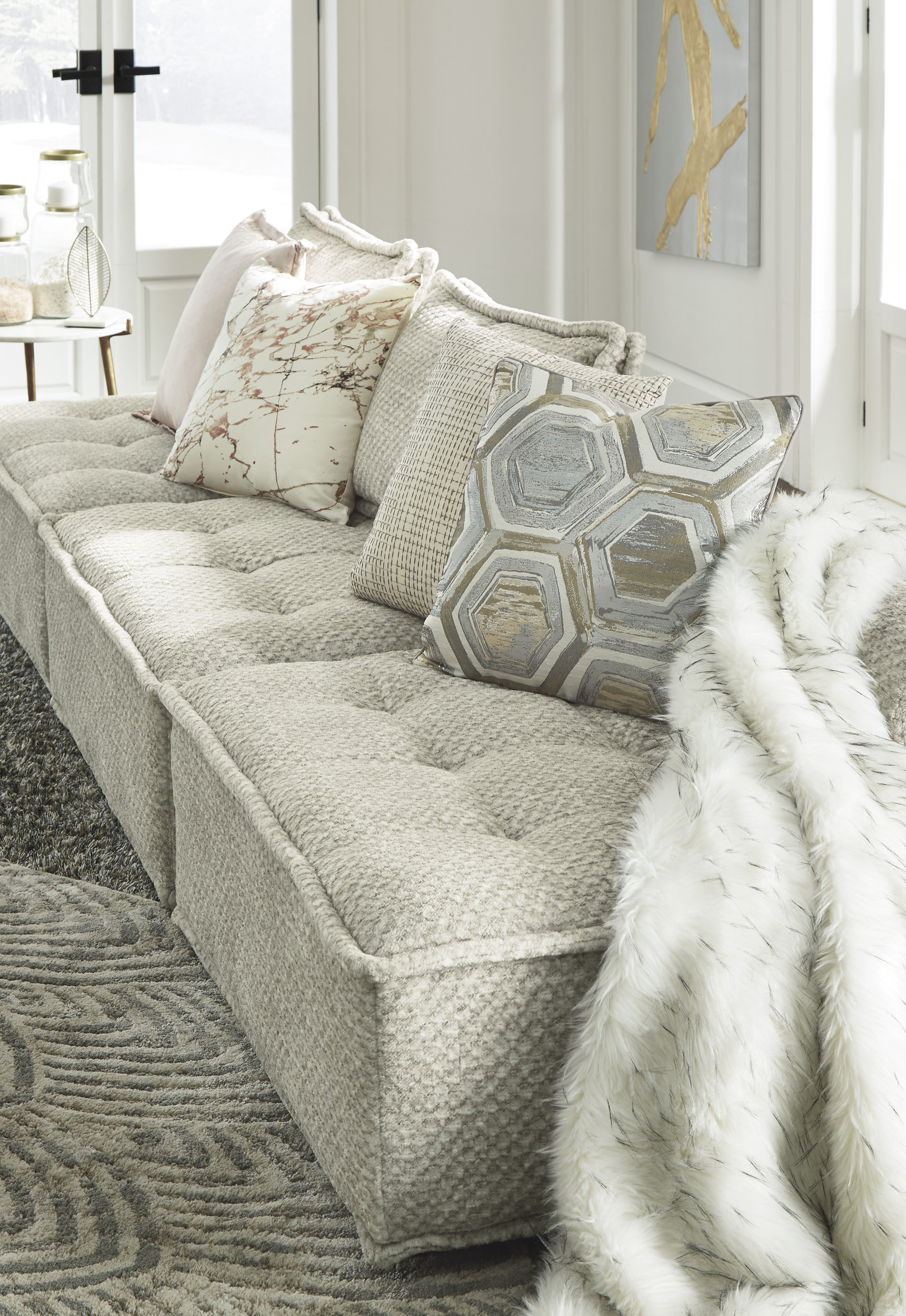 Bales Polyester 3-Piece Modular Sofa