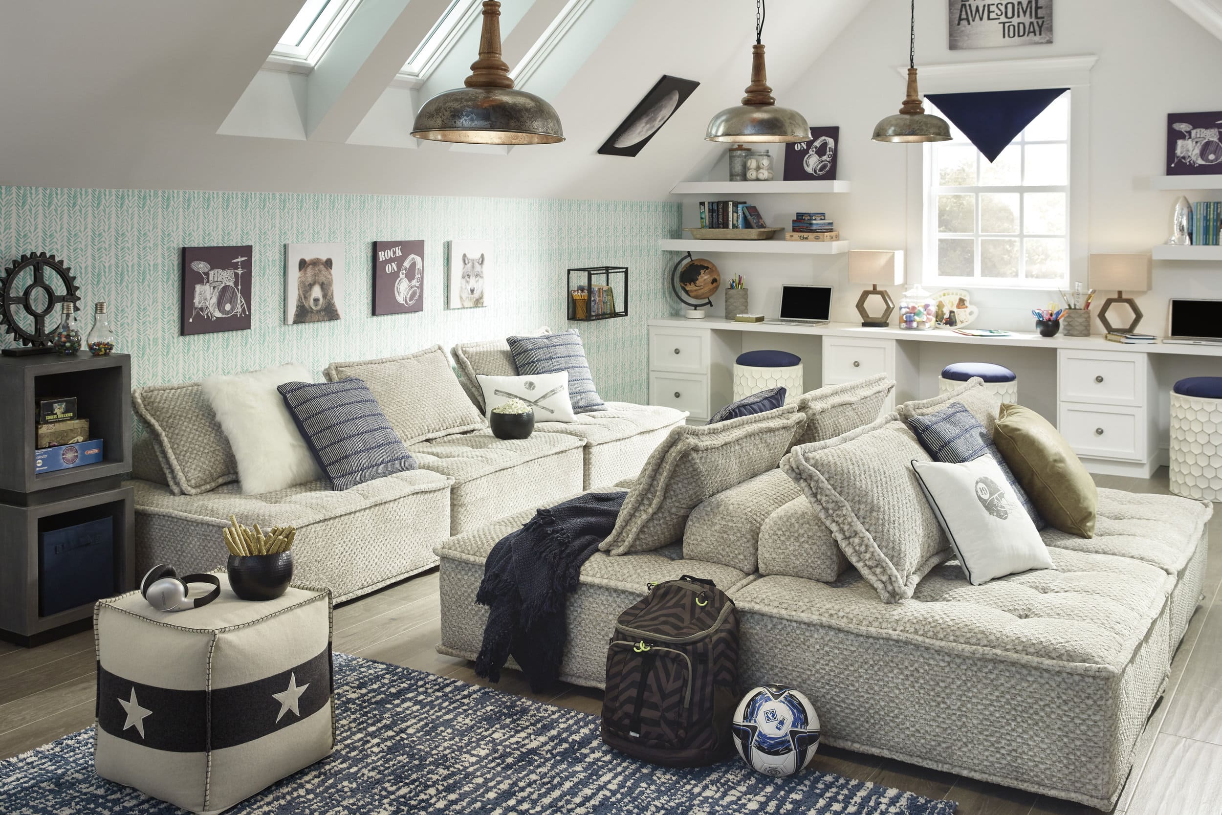 Bales Polyester 7-Piece Modular Sectional