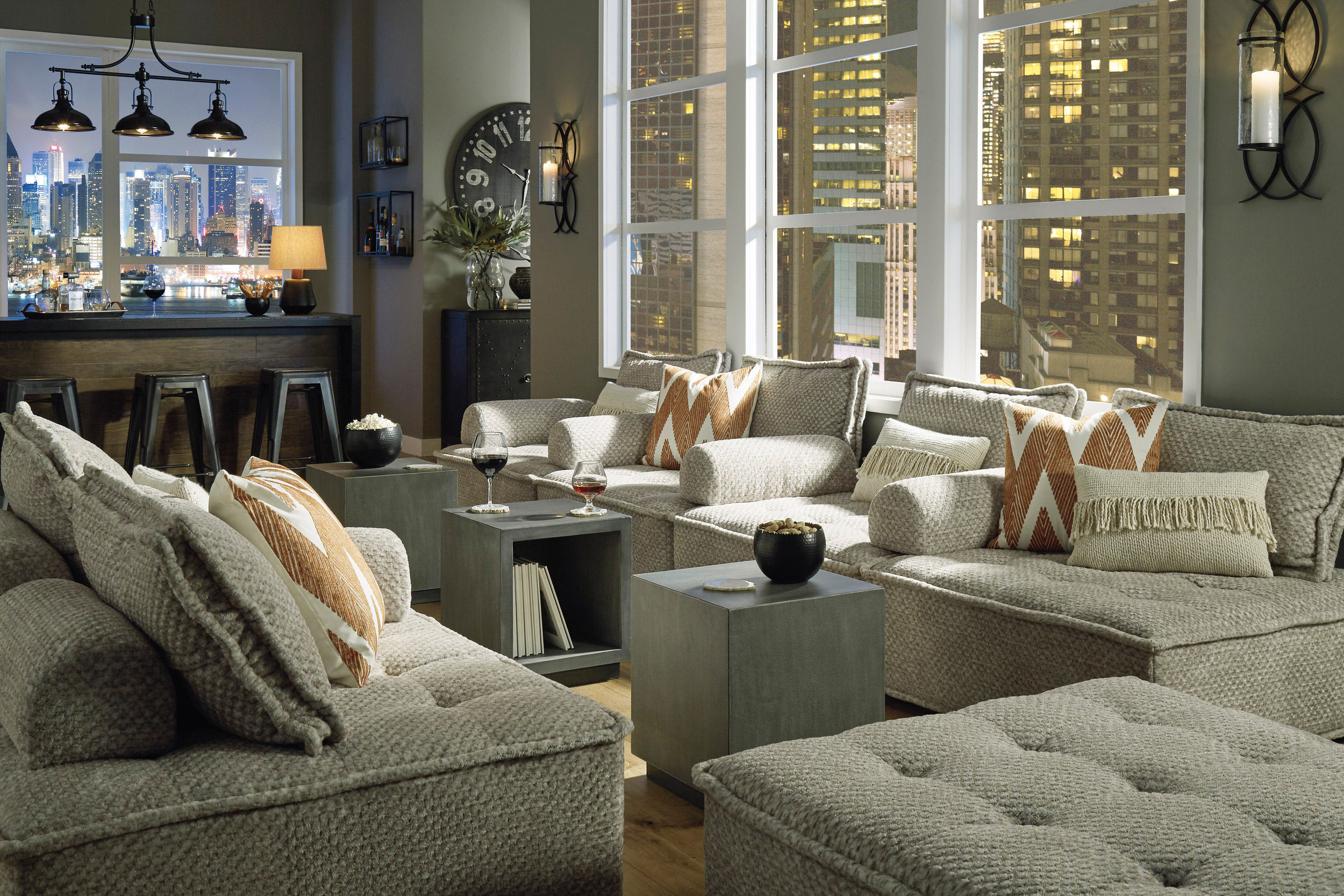 Bales Polyester 8-Piece Modular Sectional