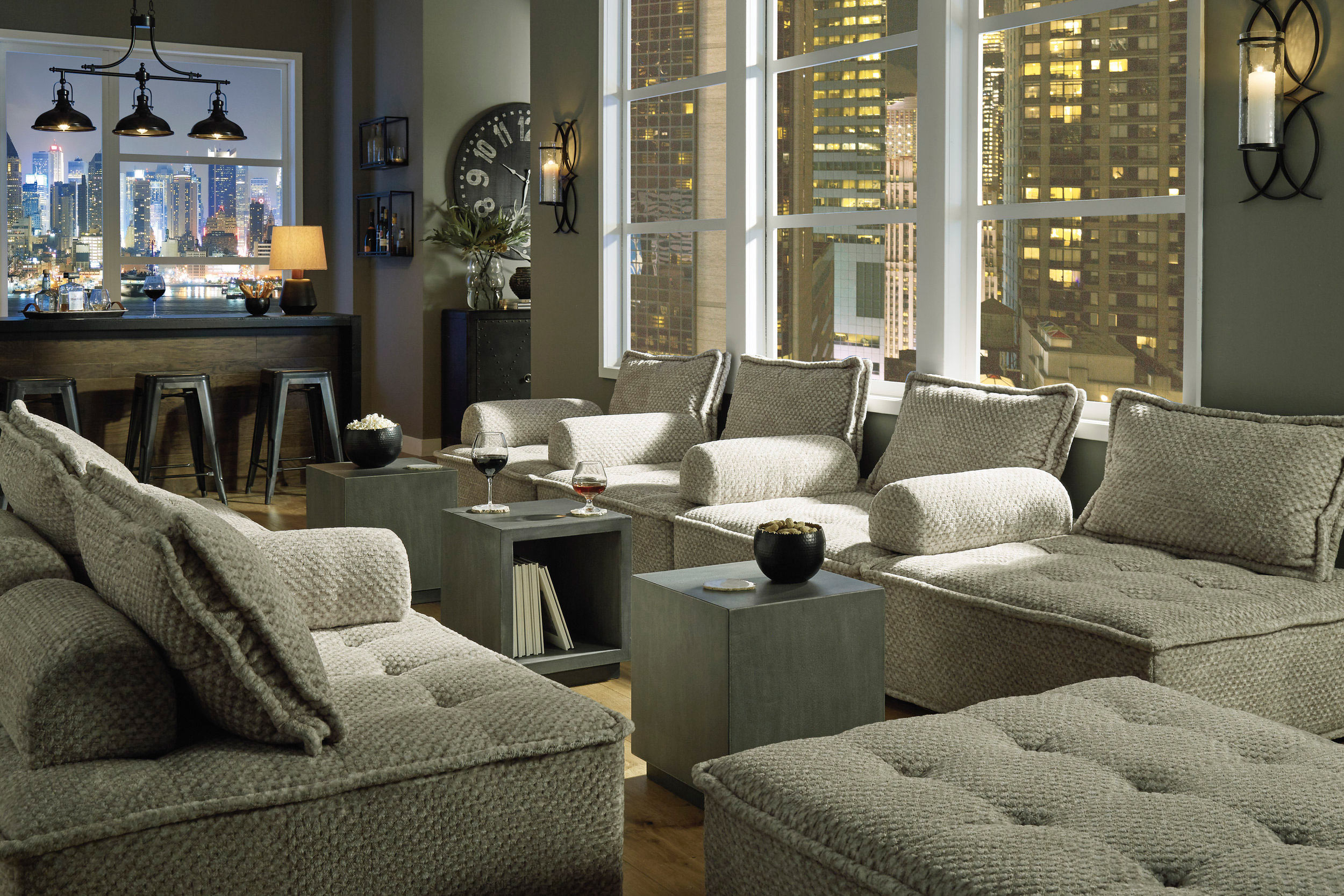 Bales Polyester 8-Piece Modular Sectional