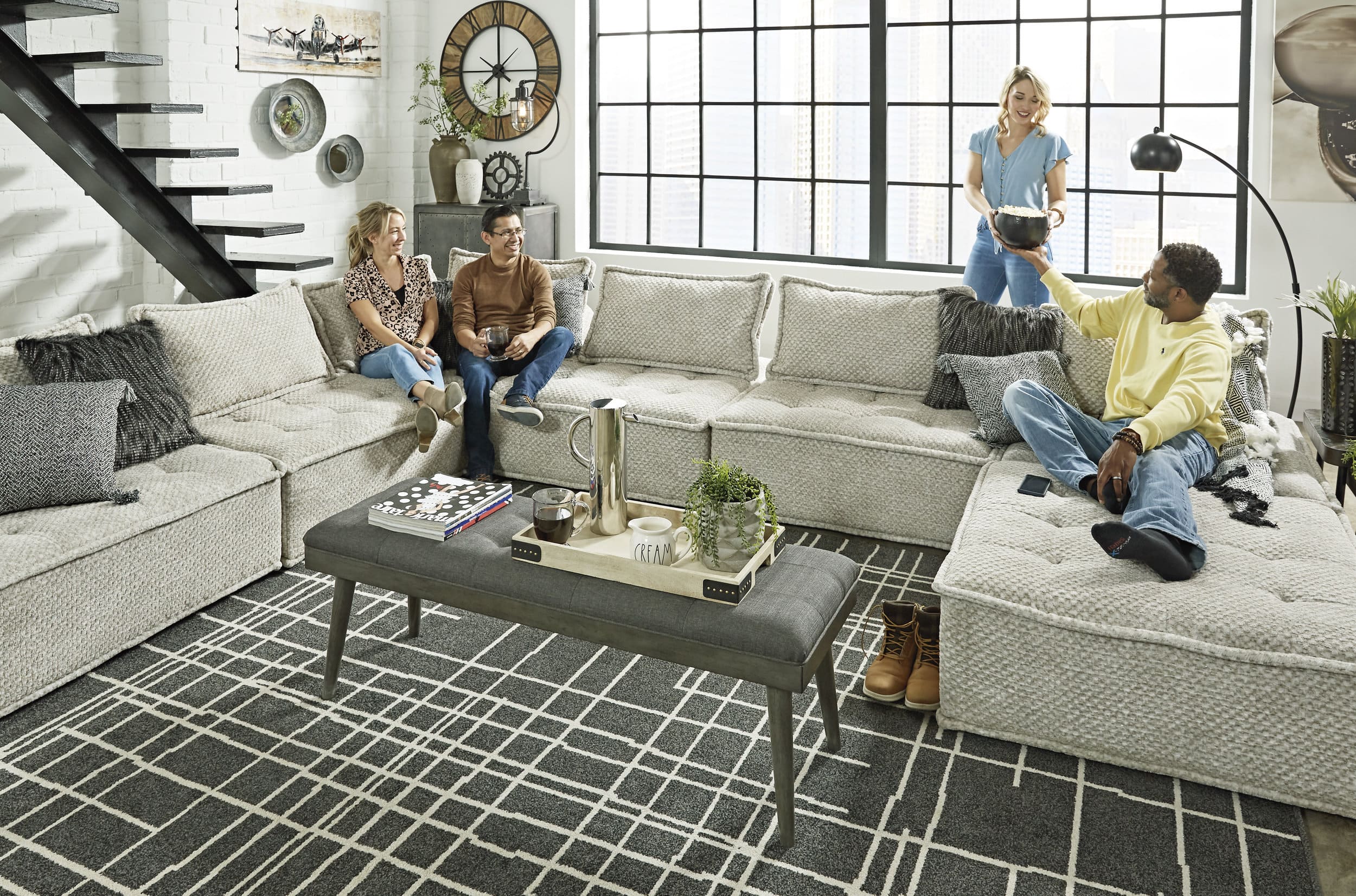 Bales Polyester 7-Piece Modular Sectional