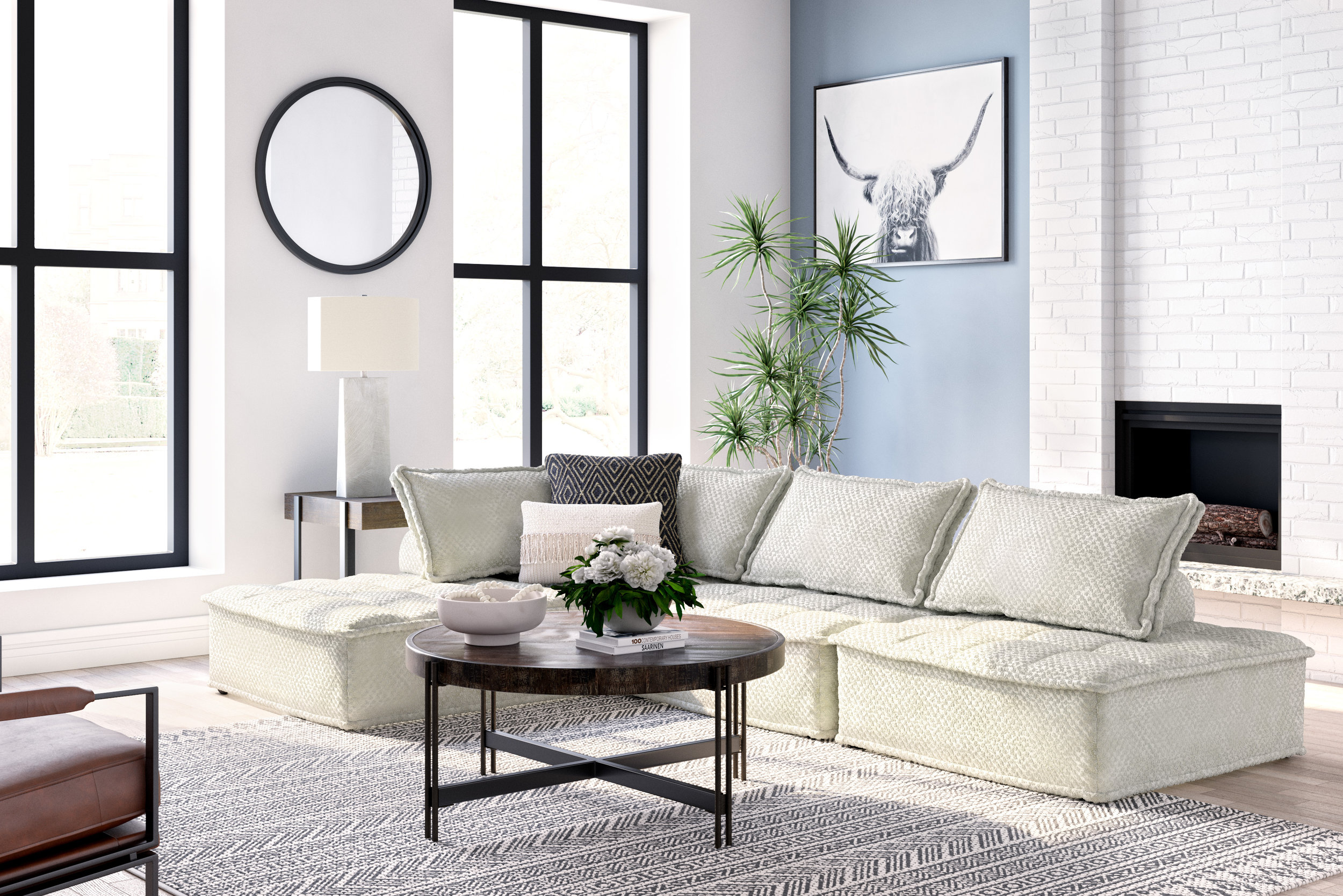 Bales Polyester 4-Piece Modular Sectional