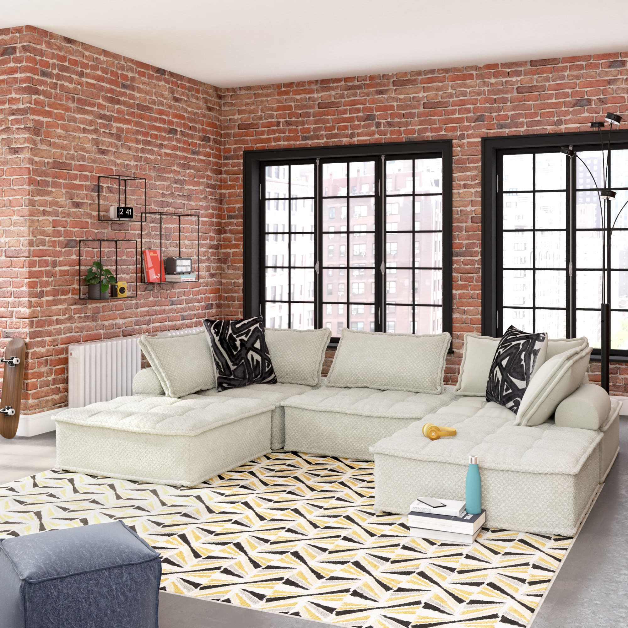 Bales Polyester 5-Piece Modular Sectional