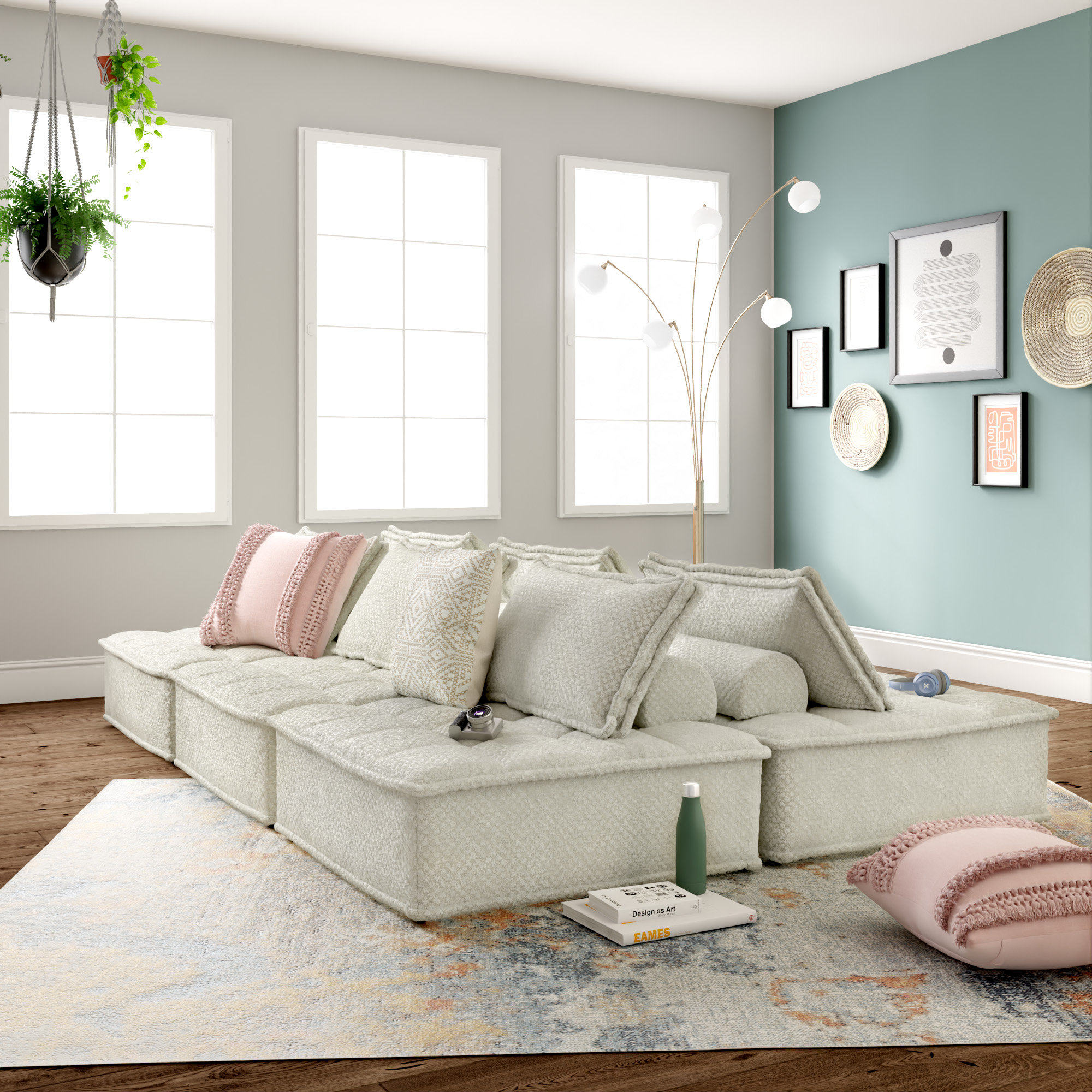 Bales Polyester 3-Piece Modular Sofa