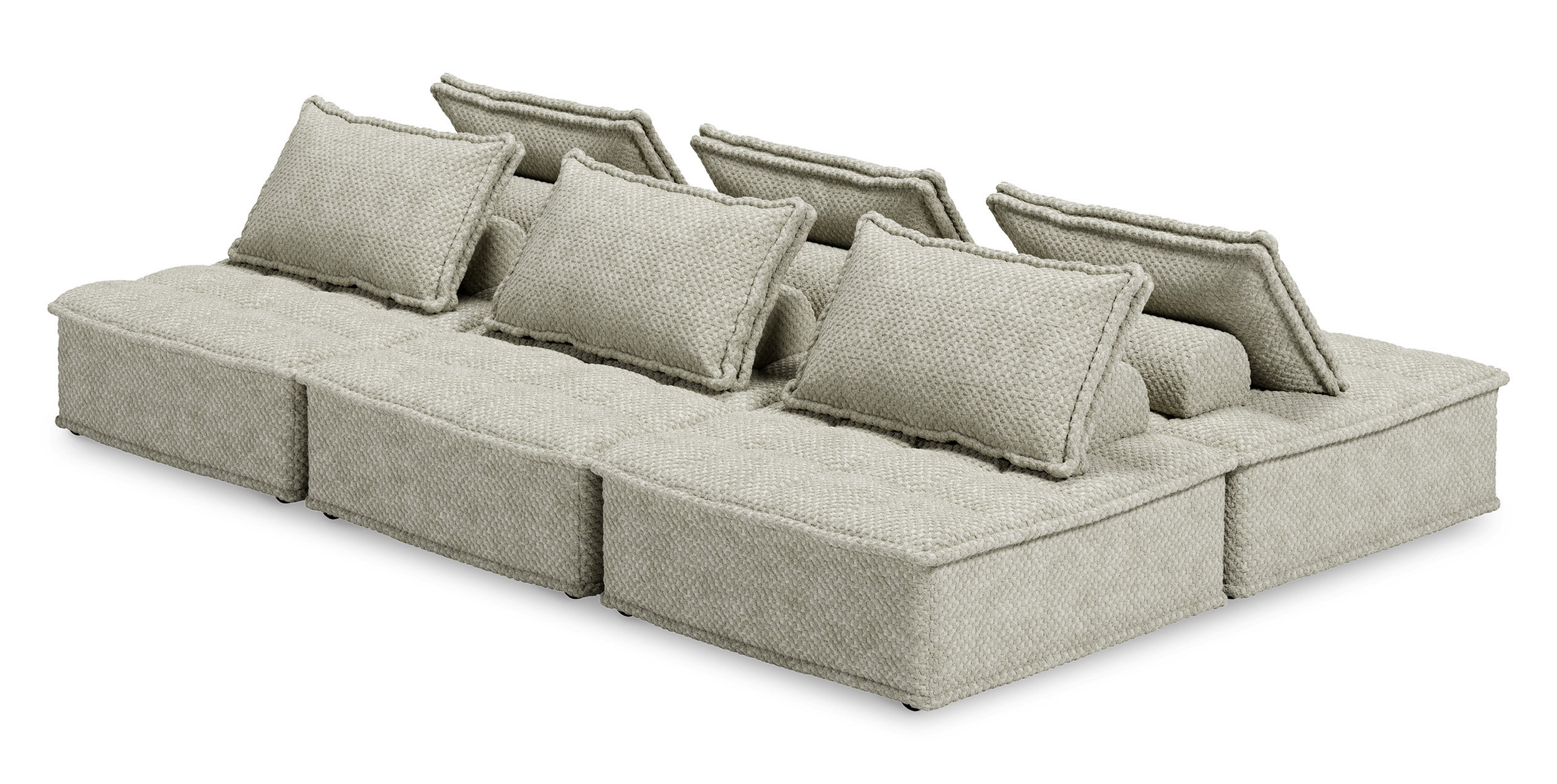 Bales U-Shaped Polyester 6-Piece Modular Sectional
