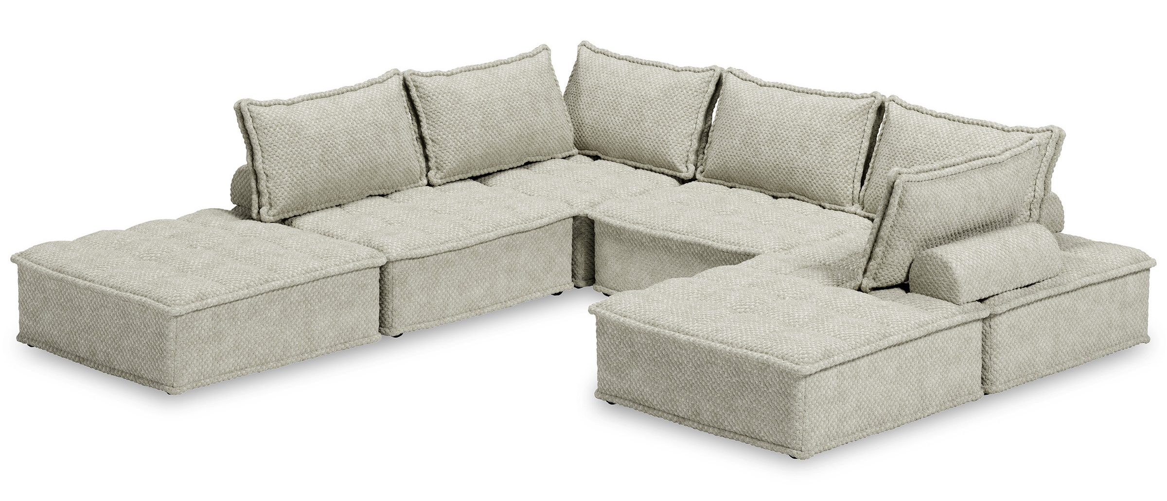 Bales U-Shaped Polyester 6-Piece Modular Sectional