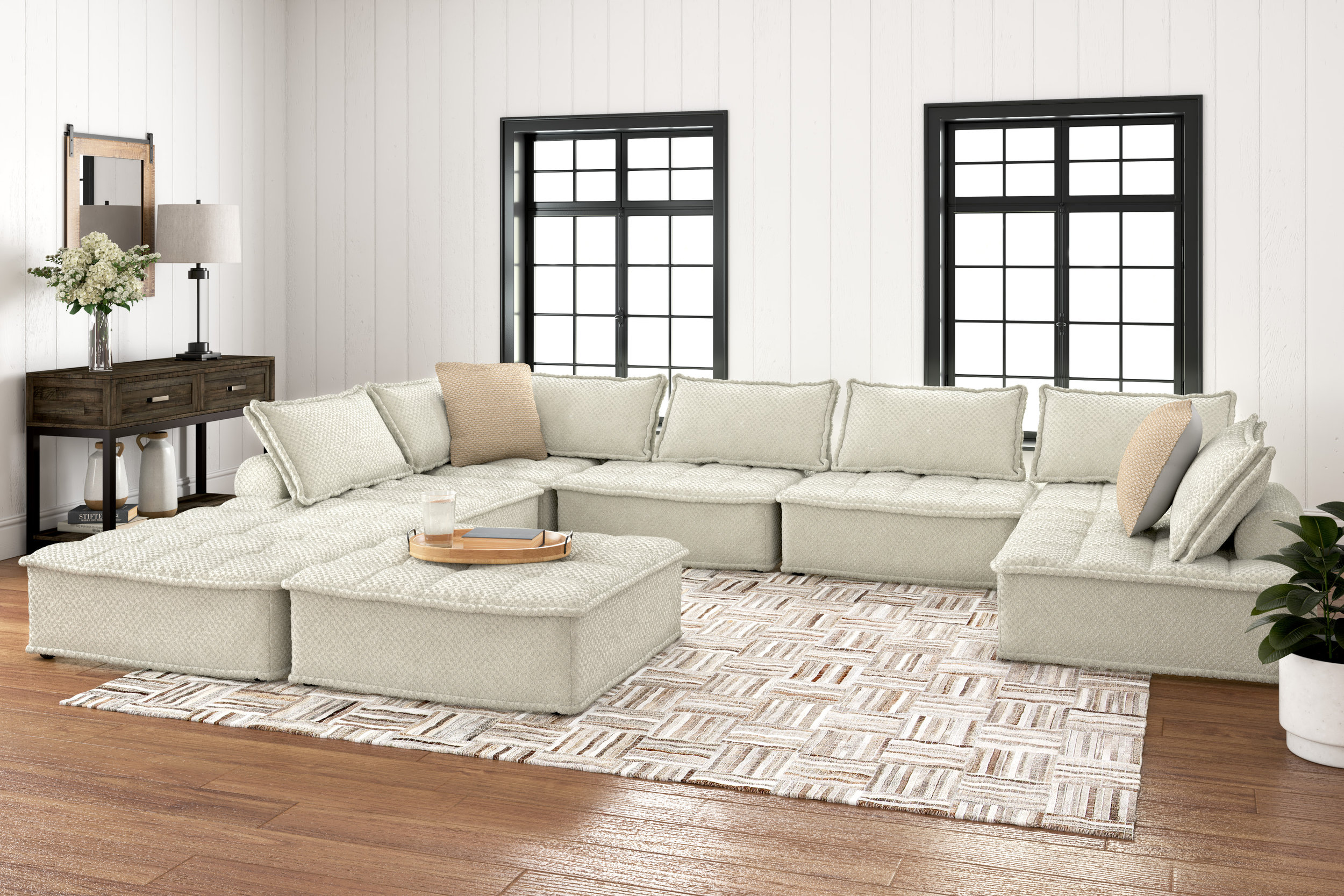 Bales Polyester 8-Piece Modular Sectional