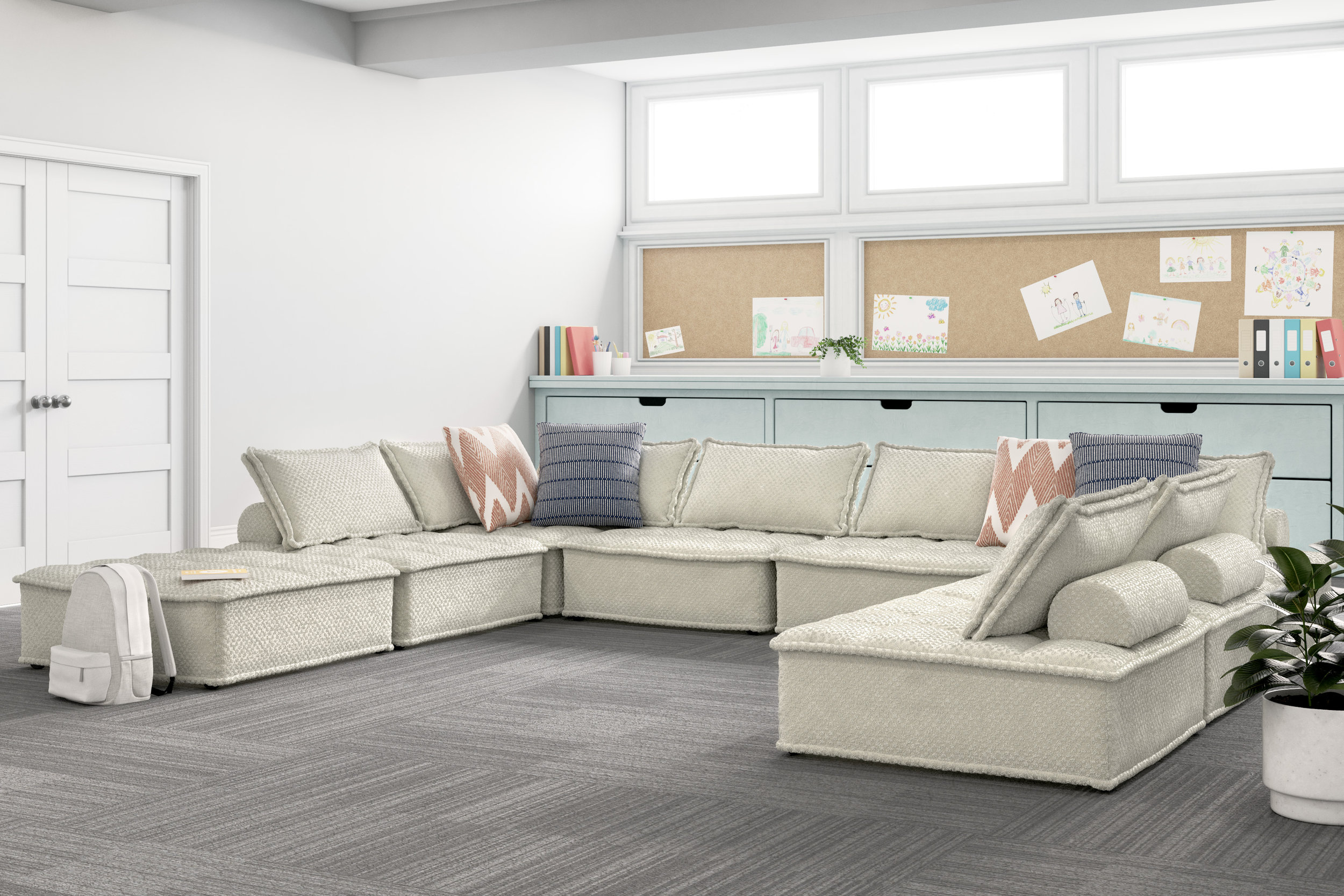 Bales Polyester 8-Piece Modular Sectional