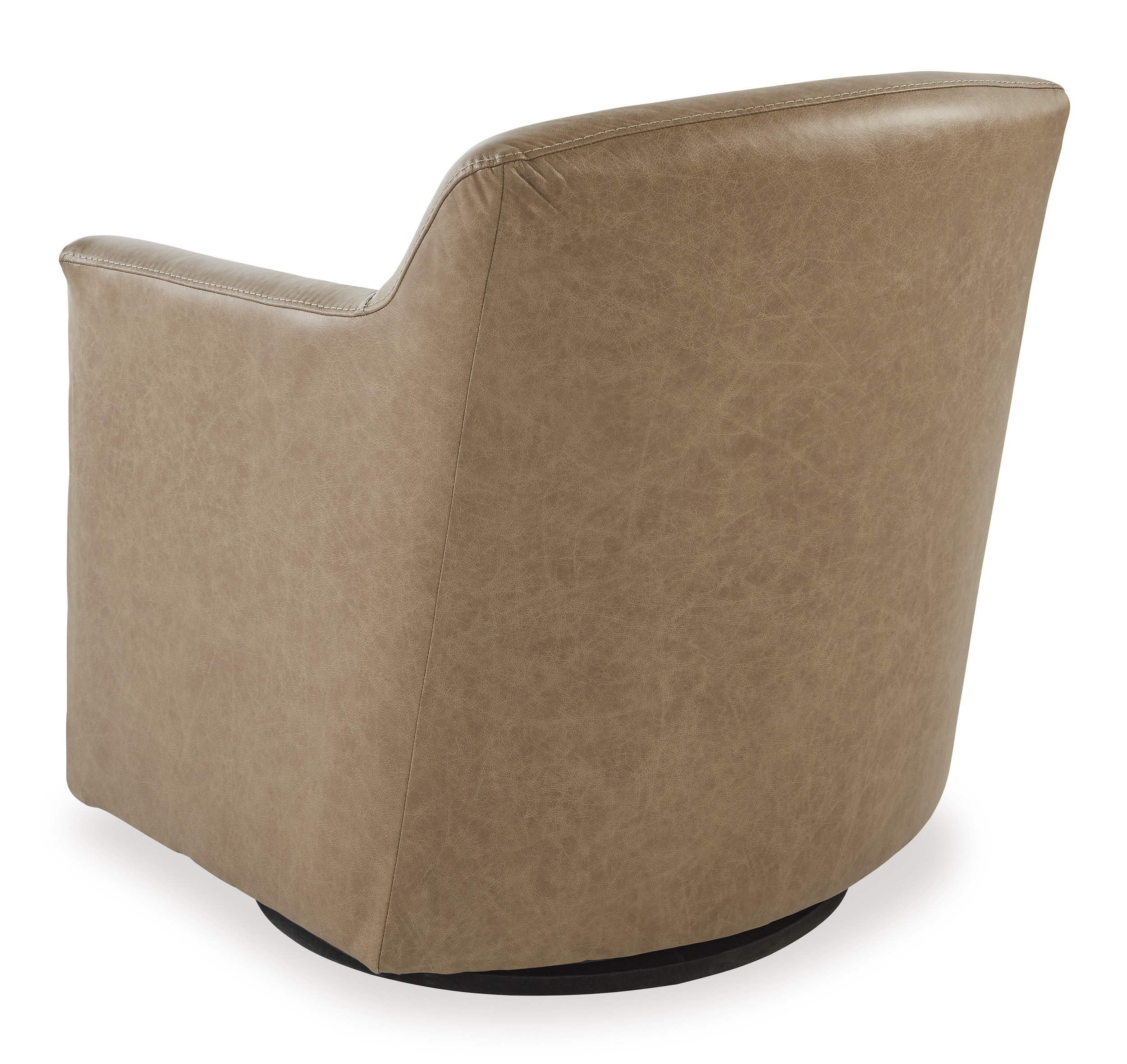 Bradney Leather/Faux Leather Swivel Accent Chair
