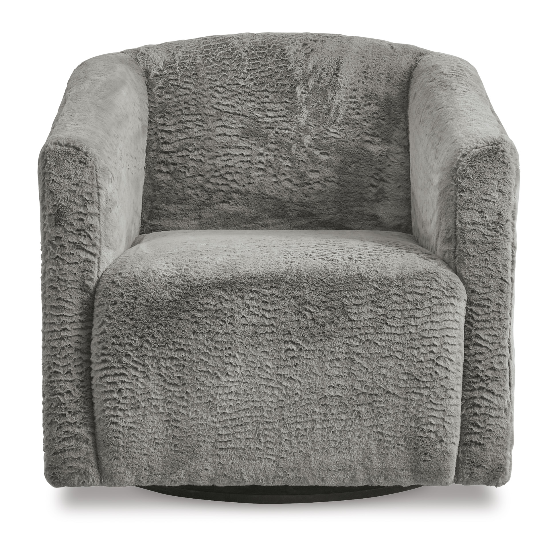 Bramner Polyester/Metal Swivel Accent Chair