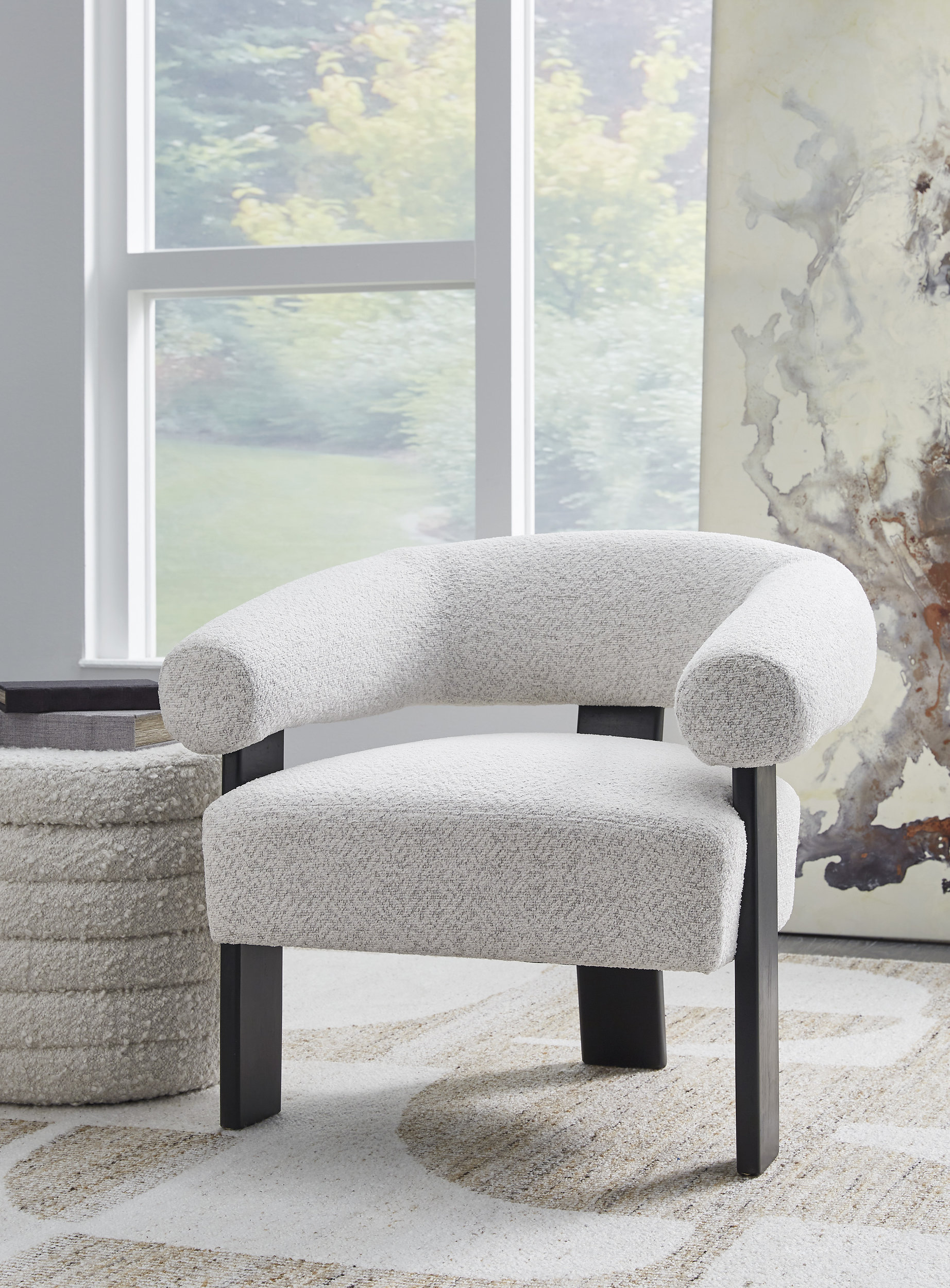 Dultish Polyester/Wood Accent Chair